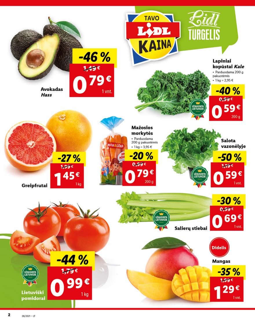 Lidl maisto prekių pasiūlymai akcijos nuo 
  2021-07-12 iki 
  2021-07-18 | Leidinukas.lt puslapis 2
