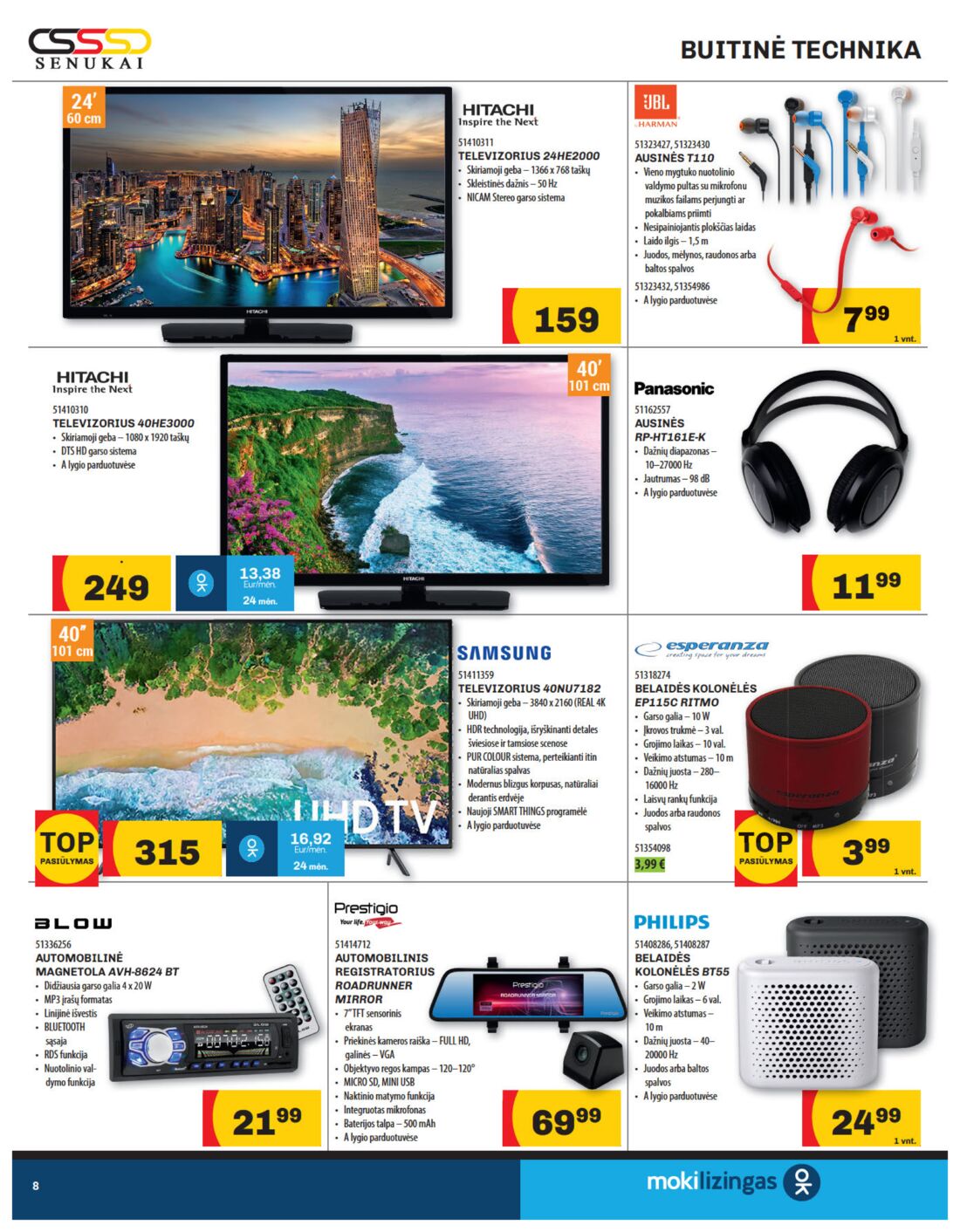 Senukai reklaminis leidinys akcijos nuo 
  2019-08-29 iki 
  2019-09-16 | Leidinukas.lt puslapis 8
