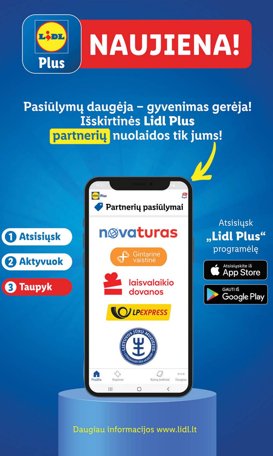 Lidl pasiūlymai akcijos nuo 
  2023-06-19 iki 
  2023-06-25 | Leidinukas.lt puslapis 21