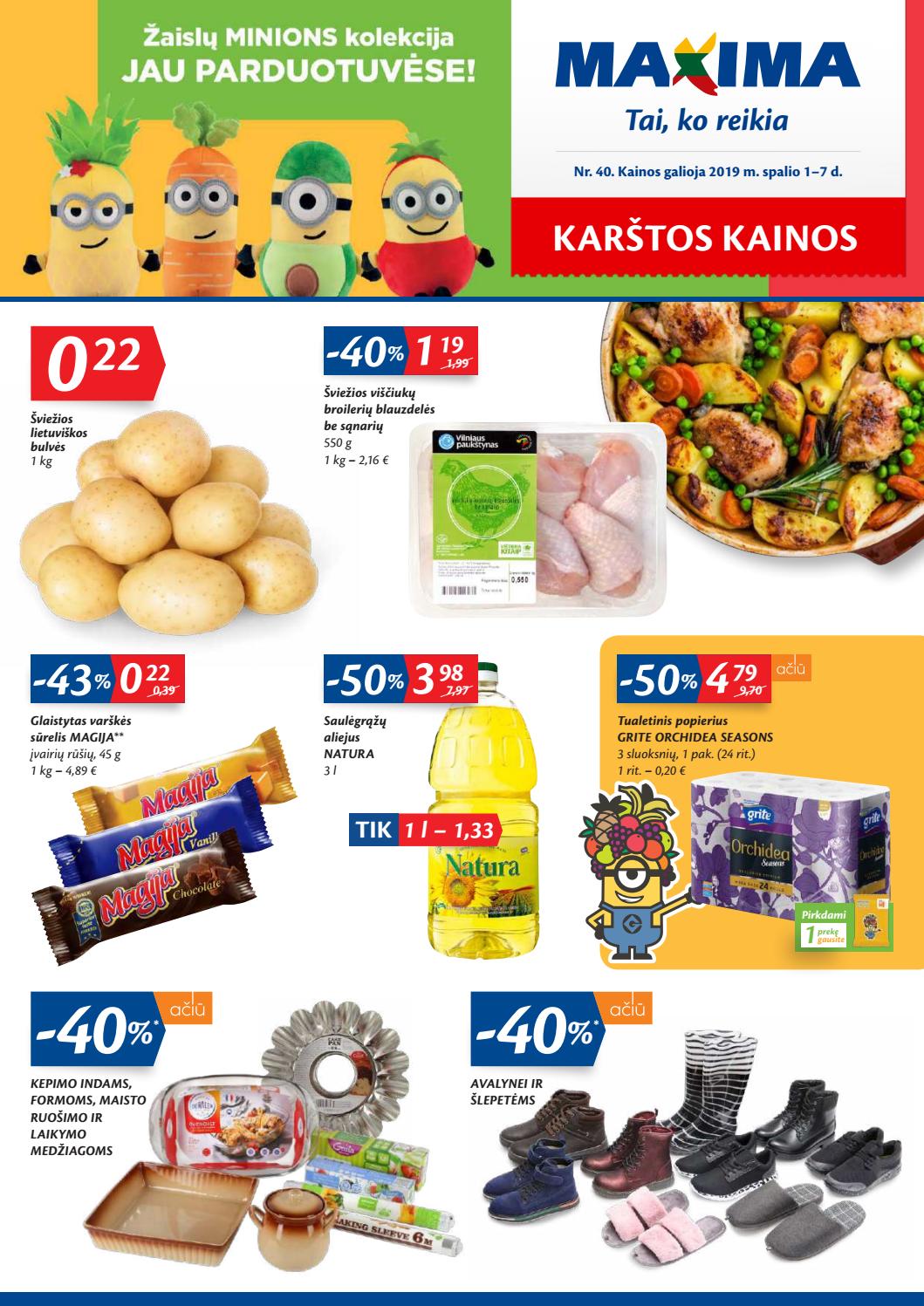 Maxima kaininis leidinys akcijos nuo 
  2019-10-01 iki 
  2019-10-07 | Leidinukas.lt puslapis 1