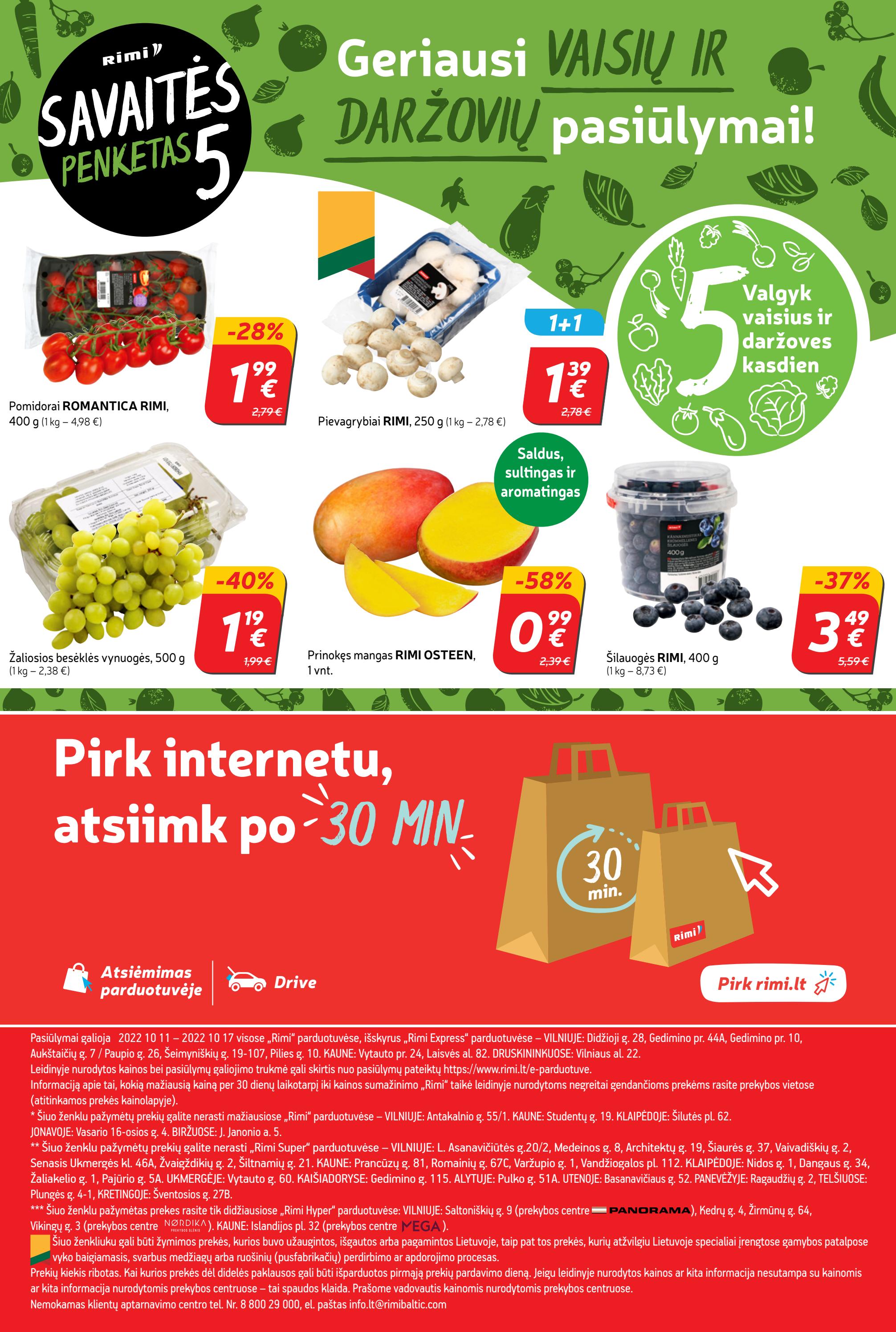 Rimi savaitinis leidinys akcijos nuo 
  2022-10-11 iki 
  2022-10-17 | Leidinukas.lt puslapis 23