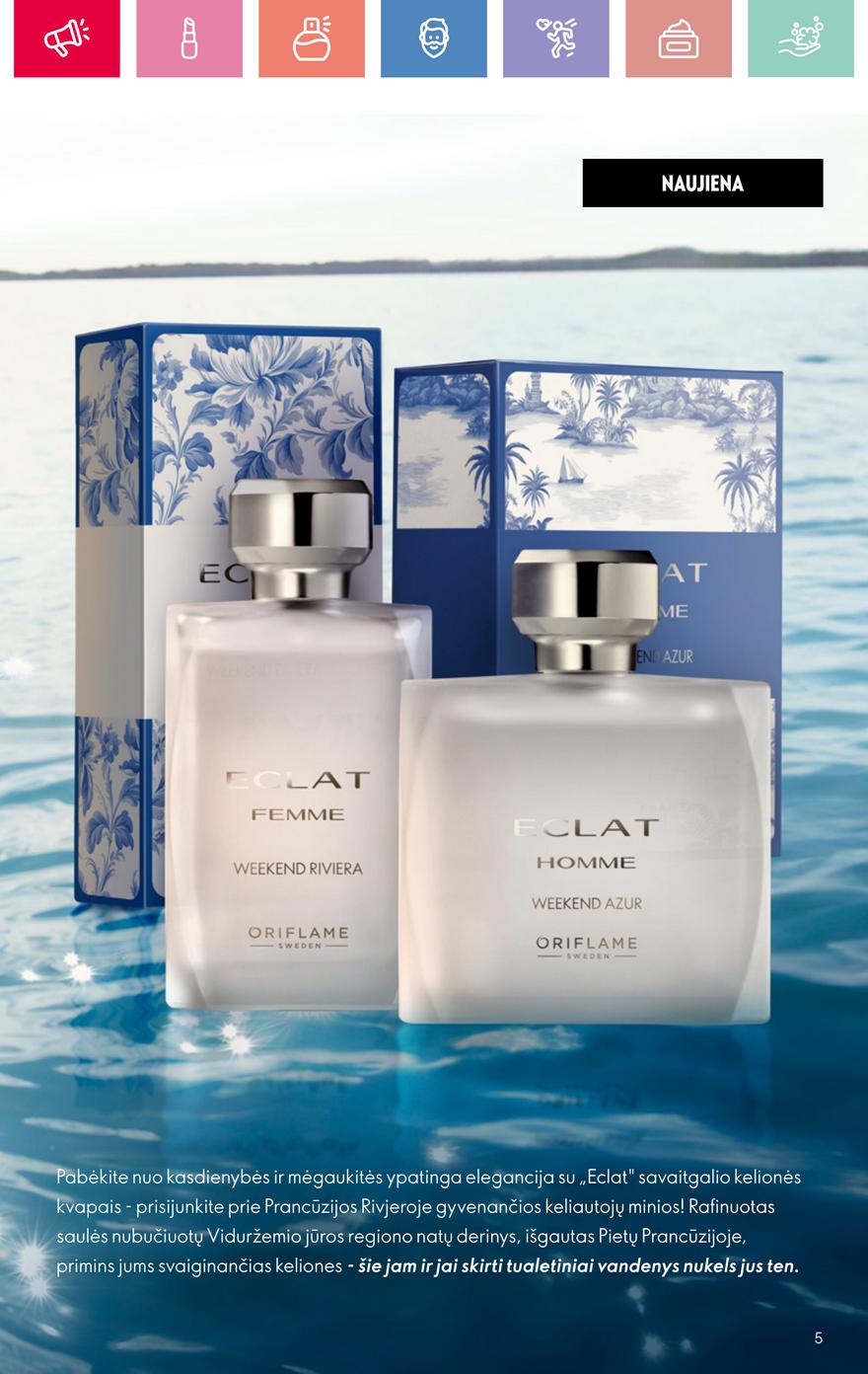 Oriflame katalogas akcijos nuo 
  2025-06-22 iki 
  2025-07-12 | Leidinukas.lt puslapis 5