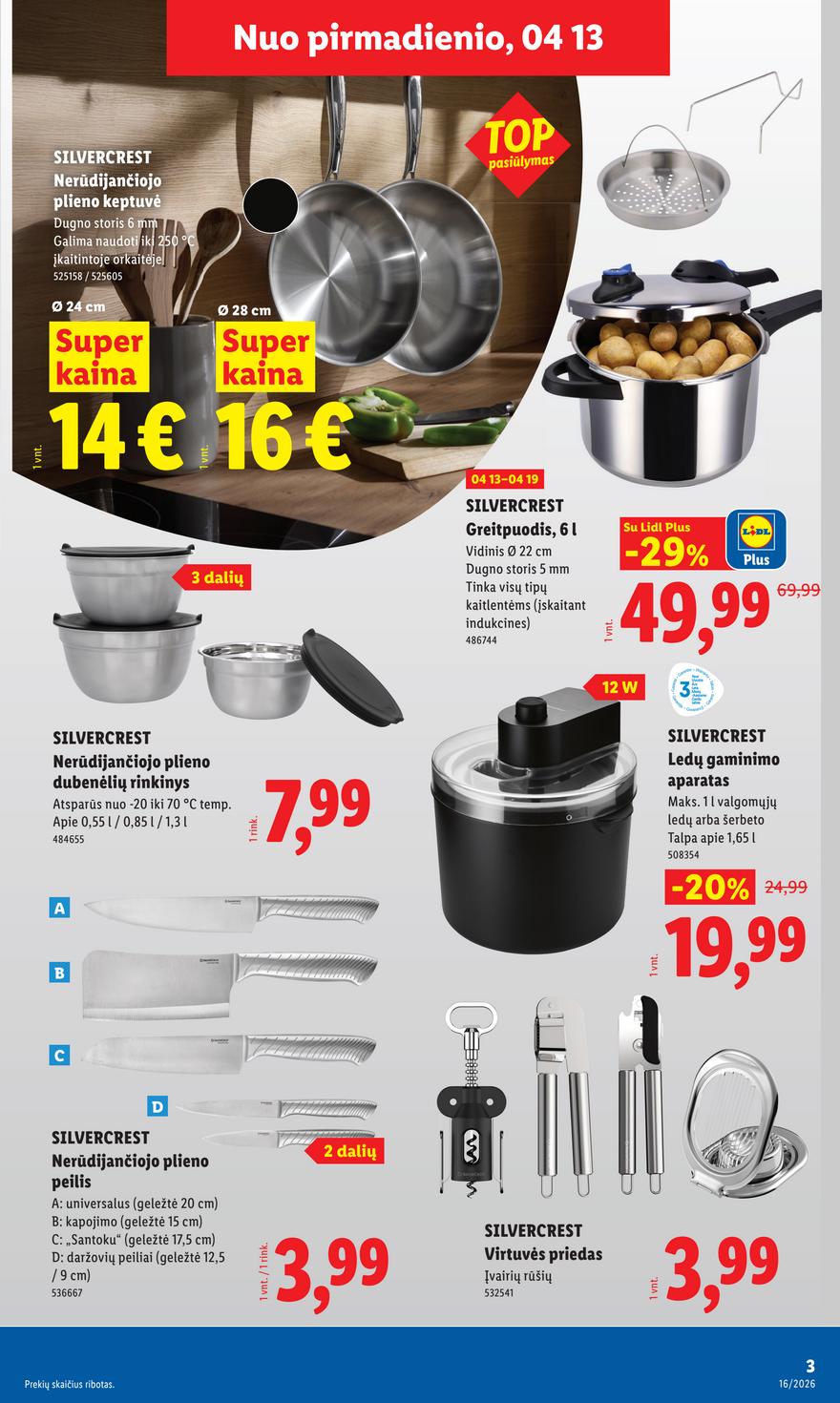 Lidl leidinys akcijos nuo 
  2026-04-13 iki 
  2026-04-19 | Leidinukas.lt puslapis 3