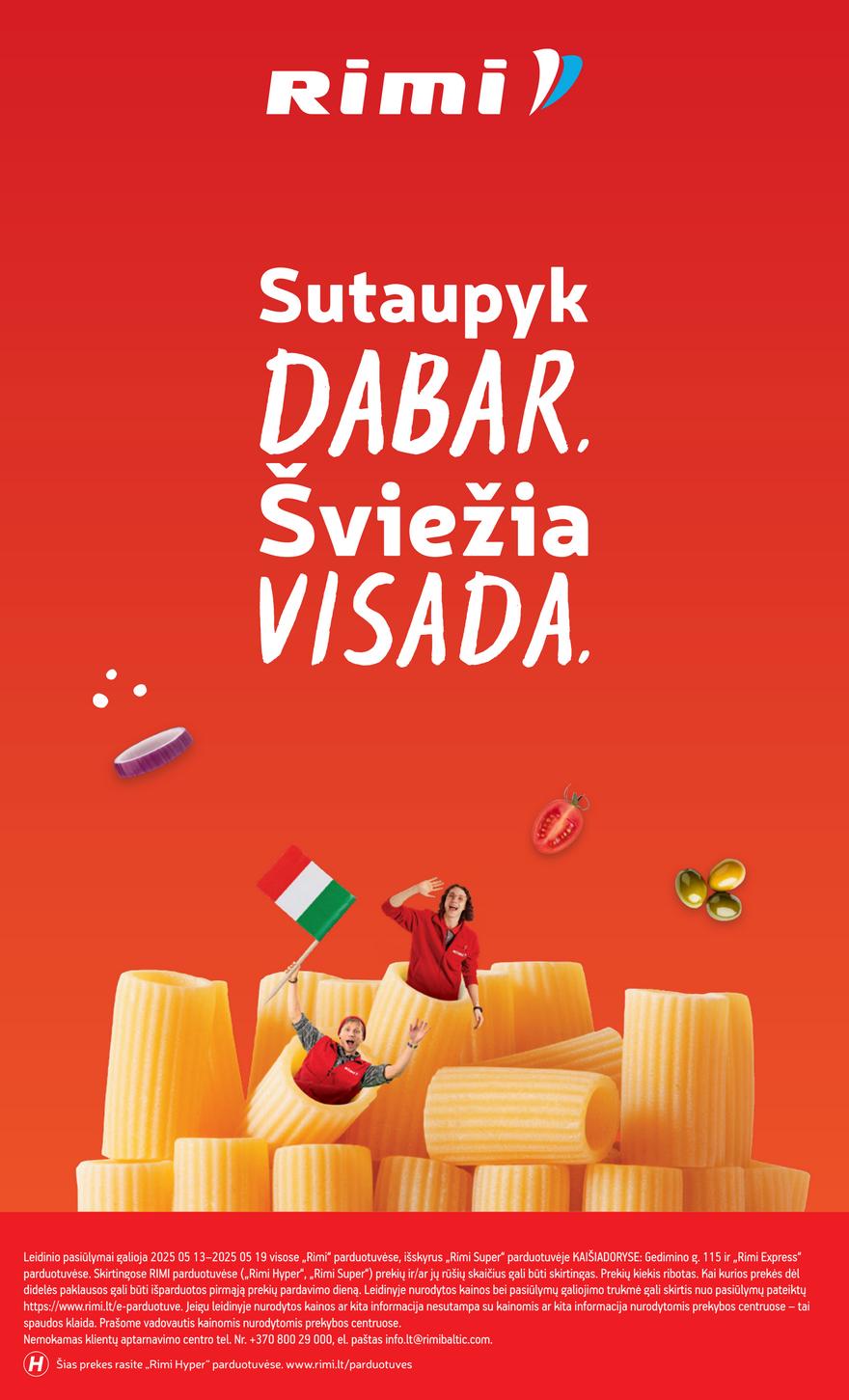 Rimi savaitinis leidinys 20 akcijos nuo 
  2025-05-13 iki 
  2025-05-19 | Leidinukas.lt puslapis 38