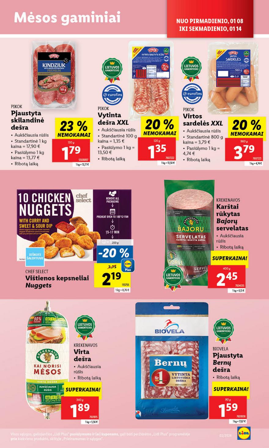 Lidl pasiūlymai akcijos nuo 
  2024-01-08 iki 
  2024-01-14 | Leidinukas.lt puslapis 20