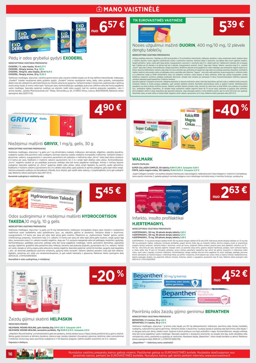 Euro vaistinė leidinys akcijos nuo 
  2021-05-01 iki 
  2021-05-31 | Leidinukas.lt puslapis 16