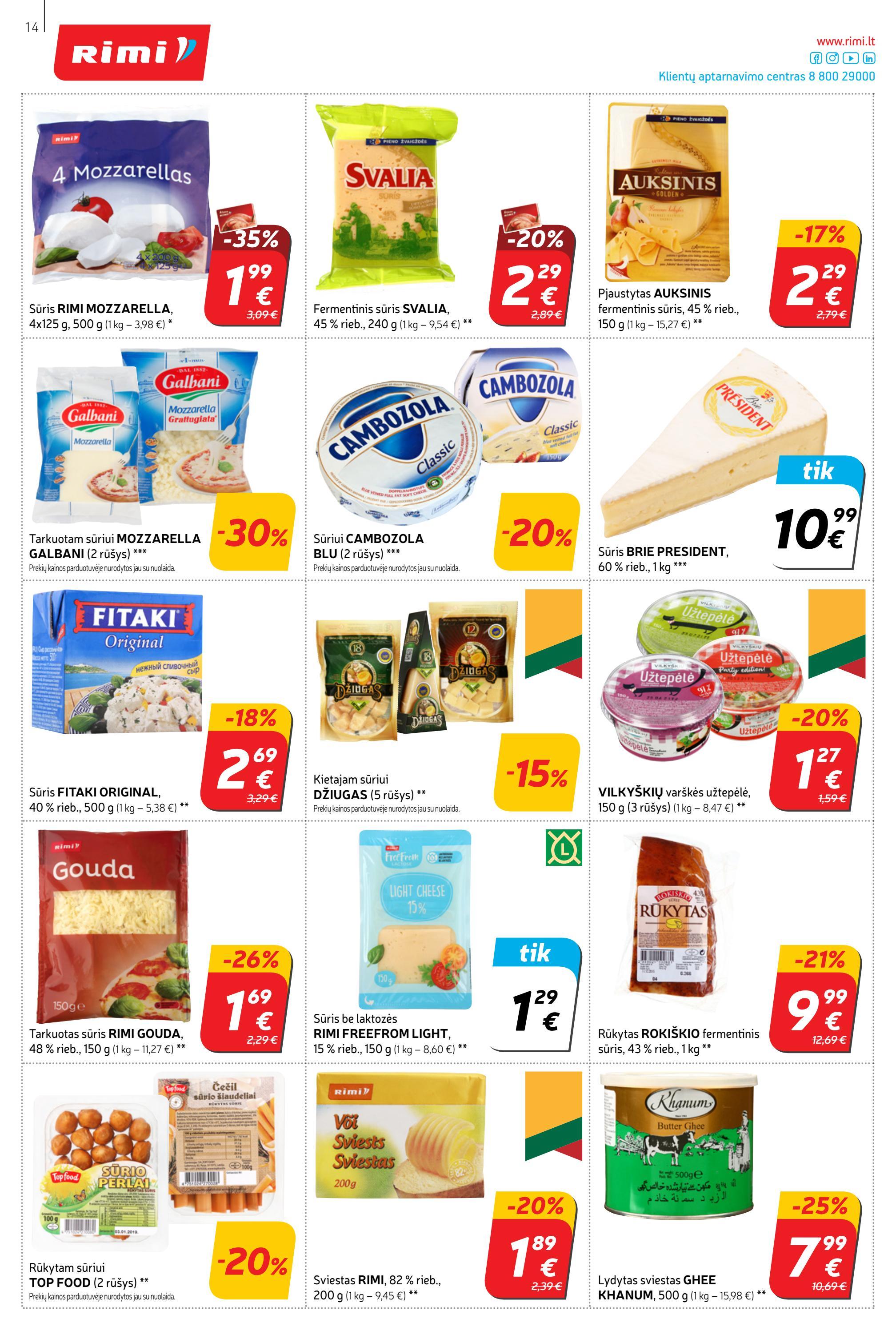 Rimi savaitinis leidinys akcijos nuo 
  2022-06-07 iki 
  2022-06-13 | Leidinukas.lt puslapis 14