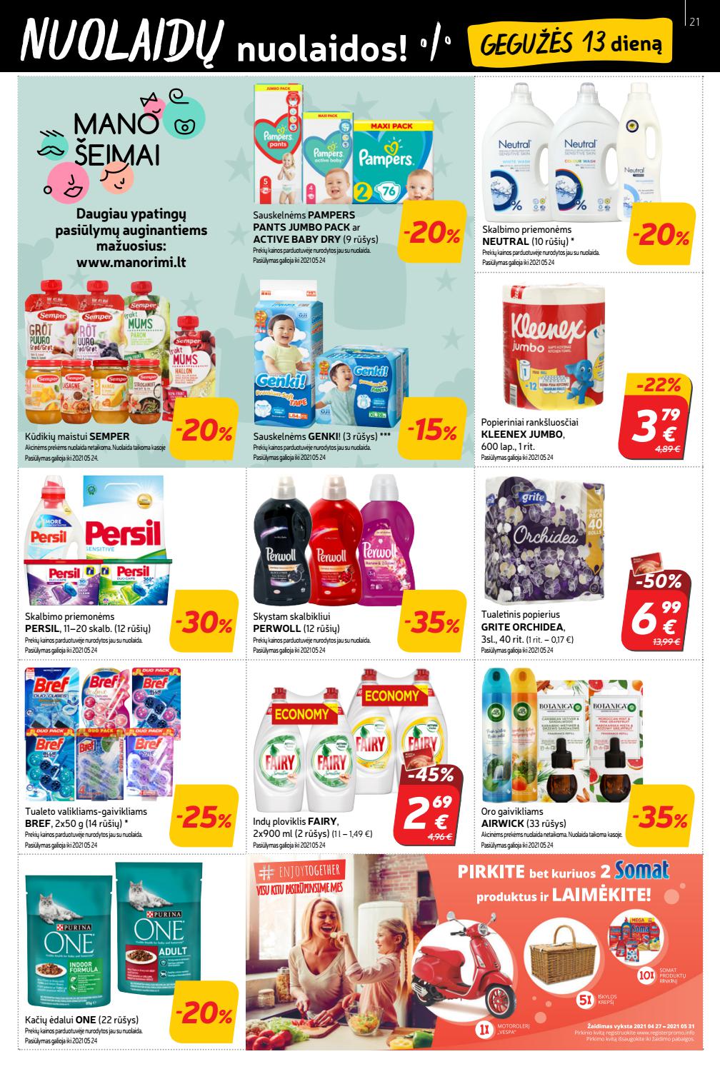 Rimi savaitinis leidinys akcijos nuo 
  2021-05-11 iki 
  2021-05-17 | Leidinukas.lt puslapis 21
