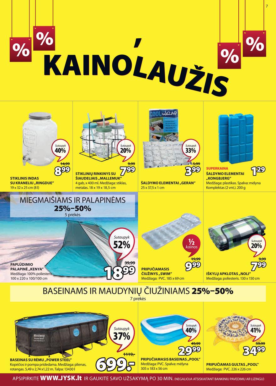 Jysk leidinys akcijos nuo 
  2021-06-22 iki 
  2021-07-05 | Leidinukas.lt puslapis 7