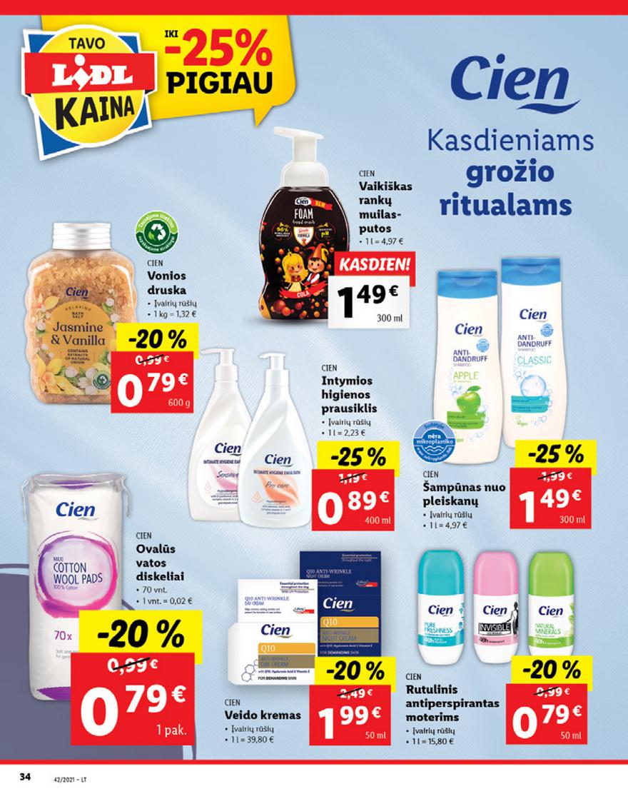 Lidl pasiūlymai akcijos nuo 
  2021-10-18 iki 
  2021-10-24 | Leidinukas.lt puslapis 34