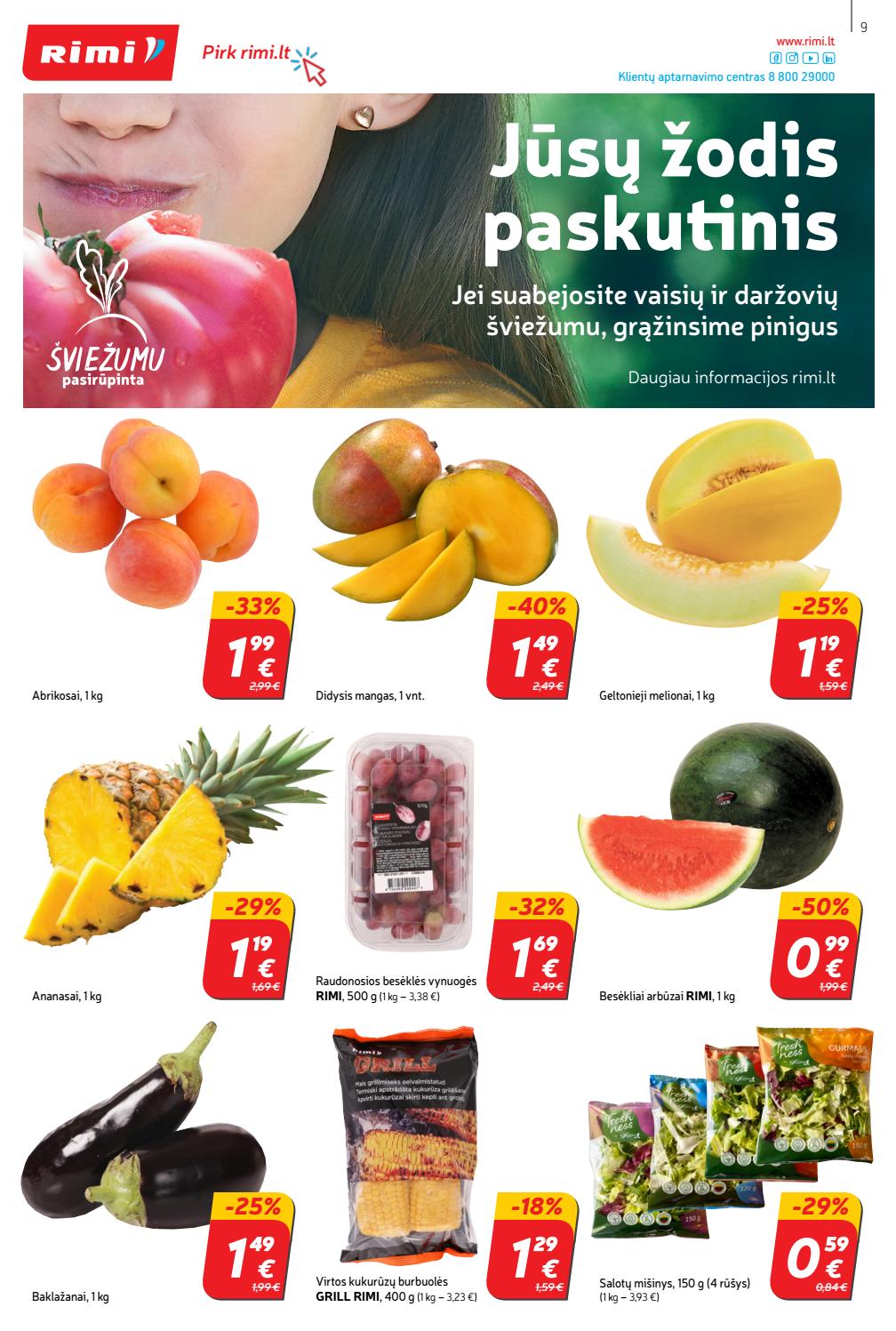 Rimi savaitinis leidinys akcijos nuo 
  2020-06-23 iki 
  2020-06-29 | Leidinukas.lt puslapis 9