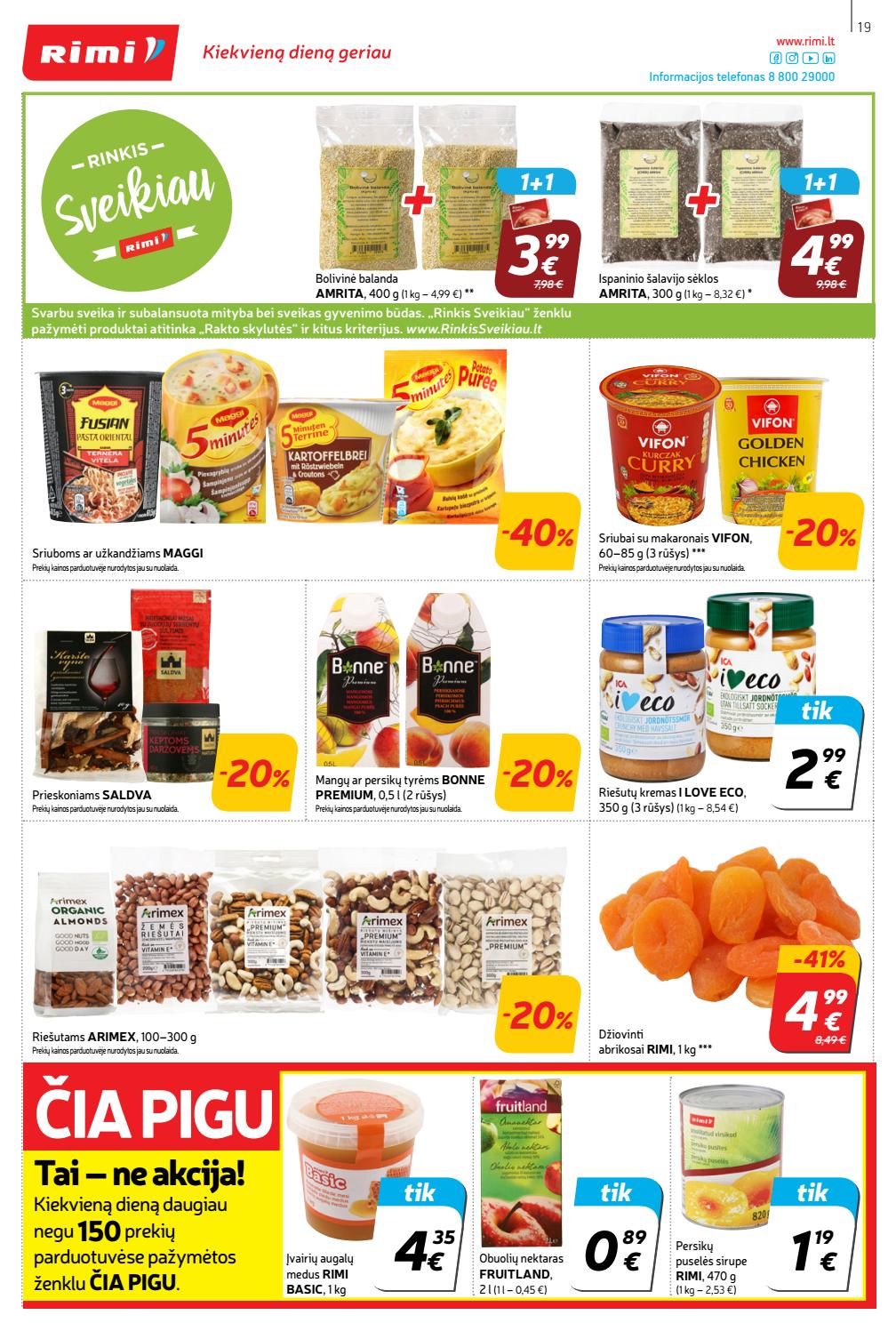 Rimi savaitinis leidinys akcijos nuo 
  2019-11-05 iki 
  2019-11-11 | Leidinukas.lt puslapis 19