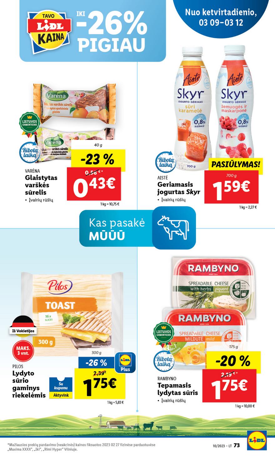 Lidl pasiūlymai akcijos nuo 
  2023-03-03 iki 
  2023-03-12 | Leidinukas.lt puslapis 73