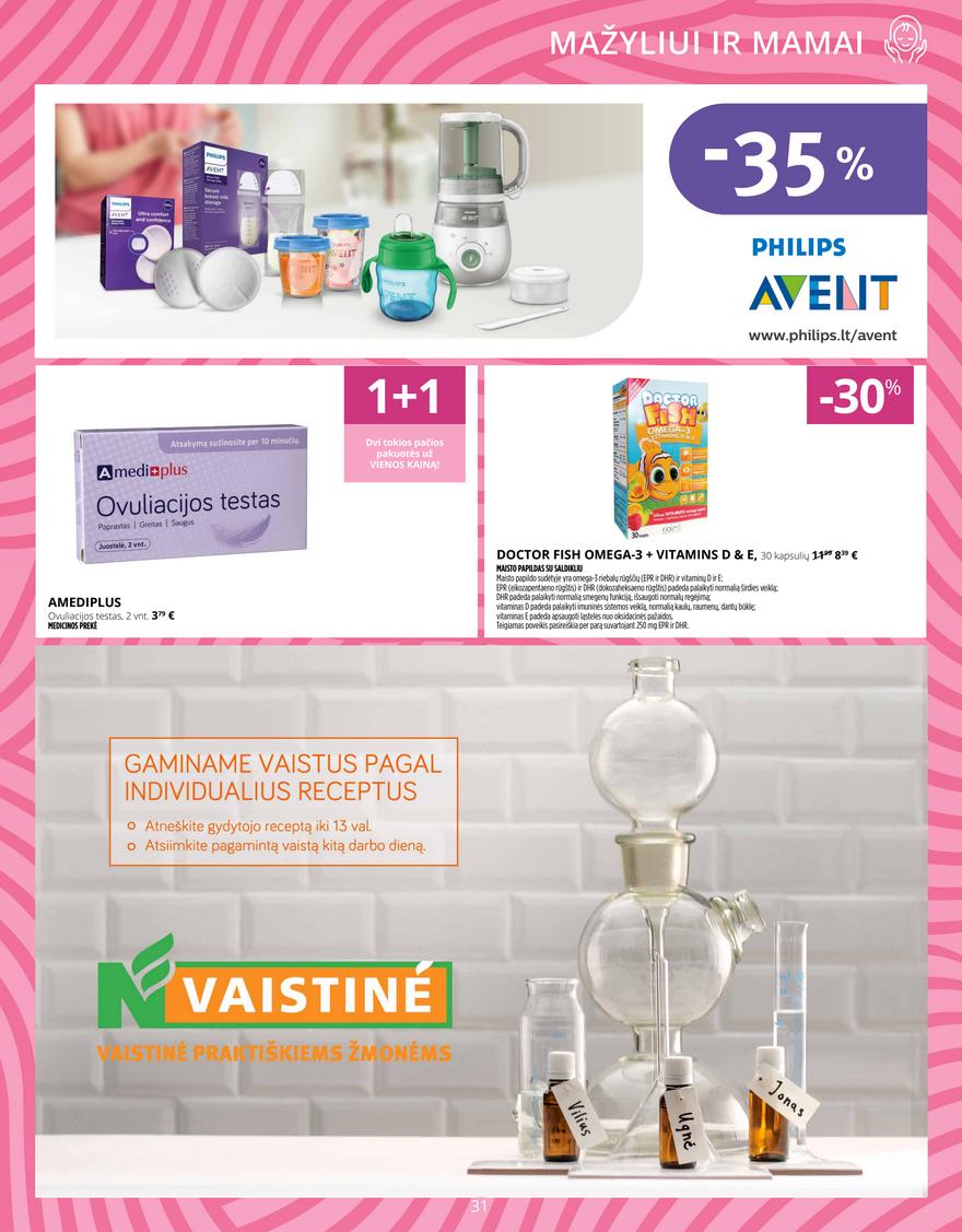 Norfos vaistinės leidinys akcijos nuo 
  2025-10-01 iki 
  2025-10-31 | Leidinukas.lt puslapis 31