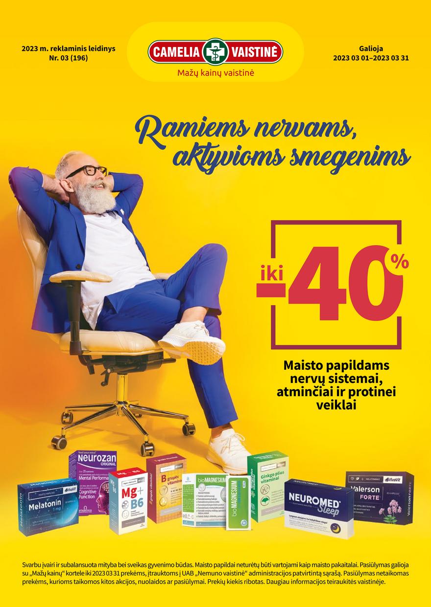 Camelia kovo leidinys akcijos nuo 
  2023-03-01 iki 
  2023-03-31 | Leidinukas.lt puslapis 1