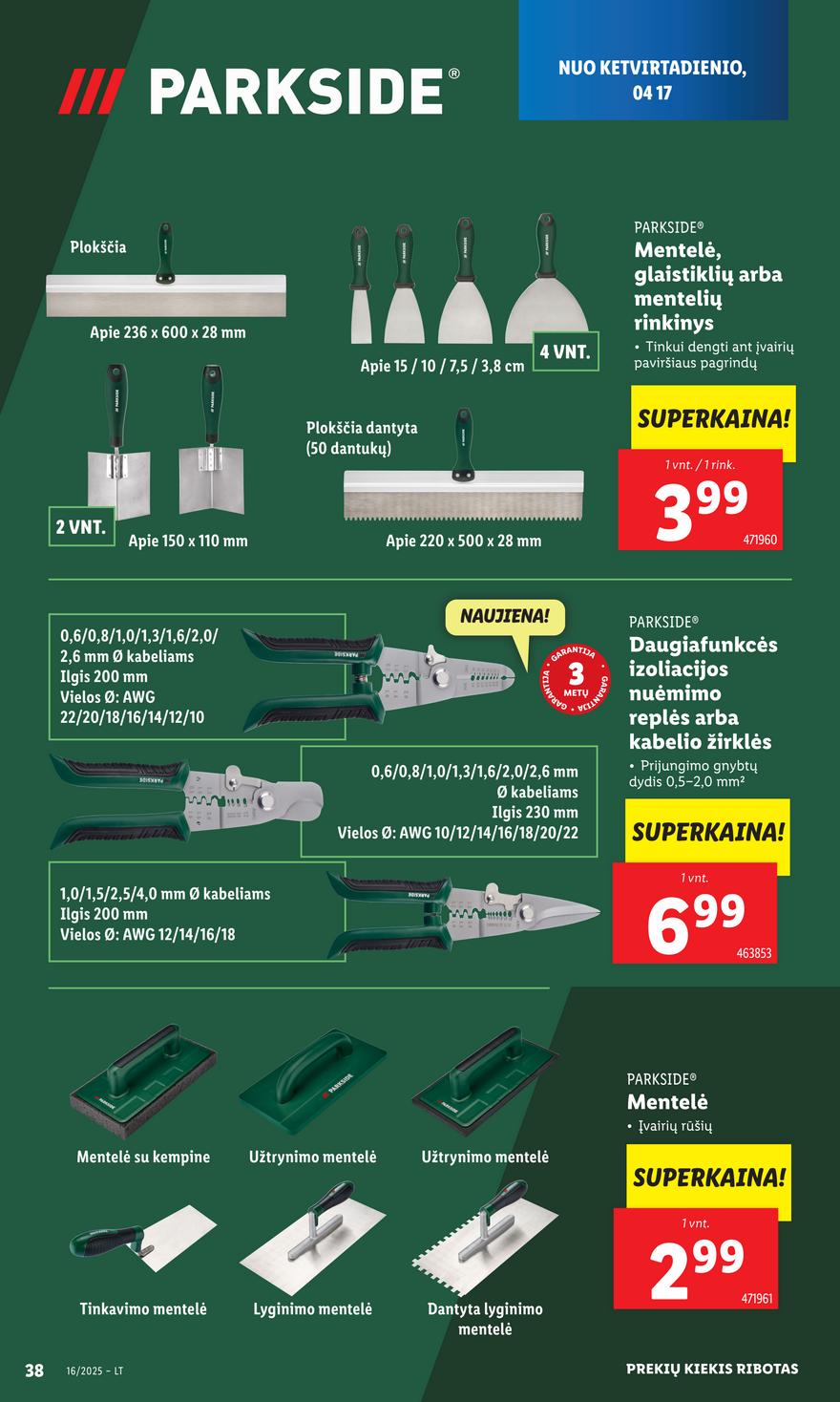 Lidl ne maisto leidinys akcijos nuo 
  2025-04-14 iki 
  2025-04-19 | Leidinukas.lt puslapis 32