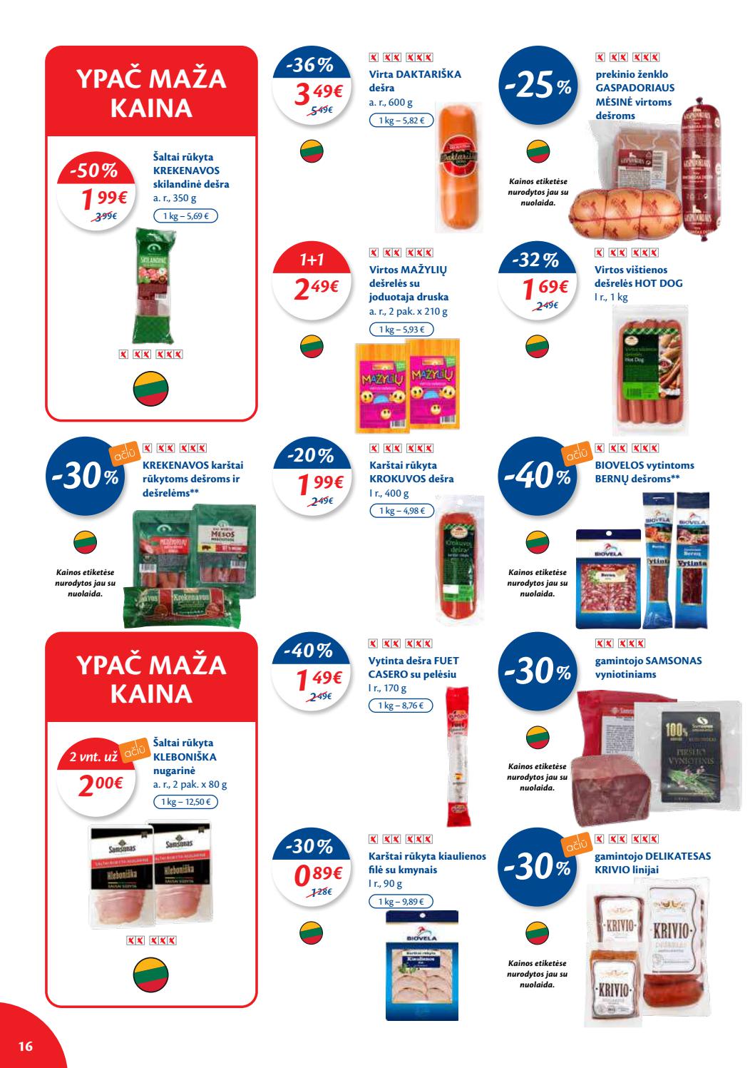Maxima kaininis leidinys akcijos nuo 
  2021-05-11 iki 
  2021-05-17 | Leidinukas.lt puslapis 16