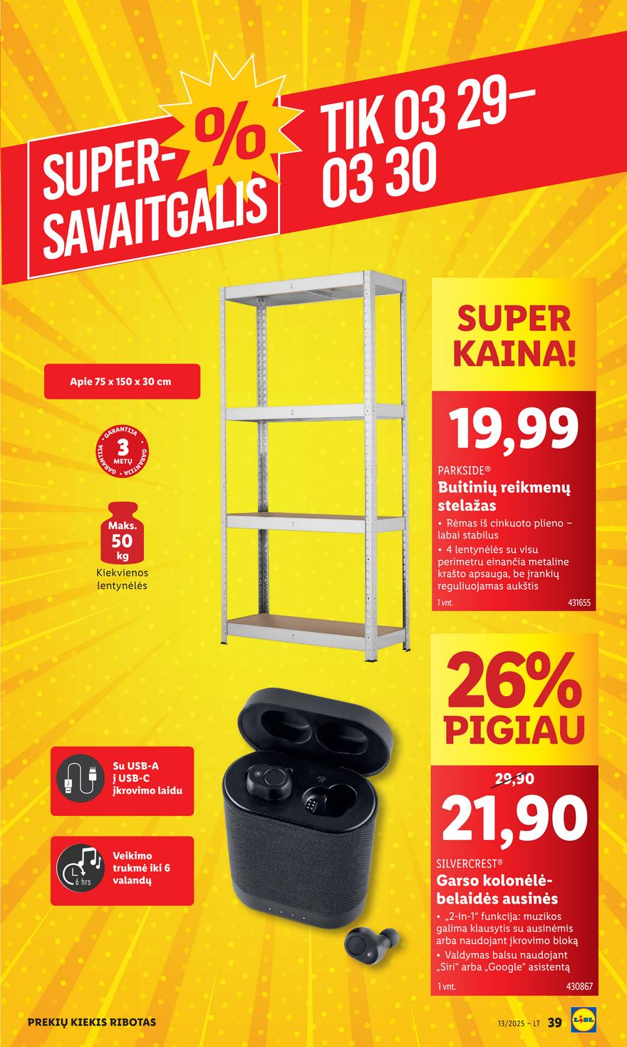 Lidl ne maisto leidinys akcijos nuo 
  2025-03-24 iki 
  2025-03-30 | Leidinukas.lt puslapis 39