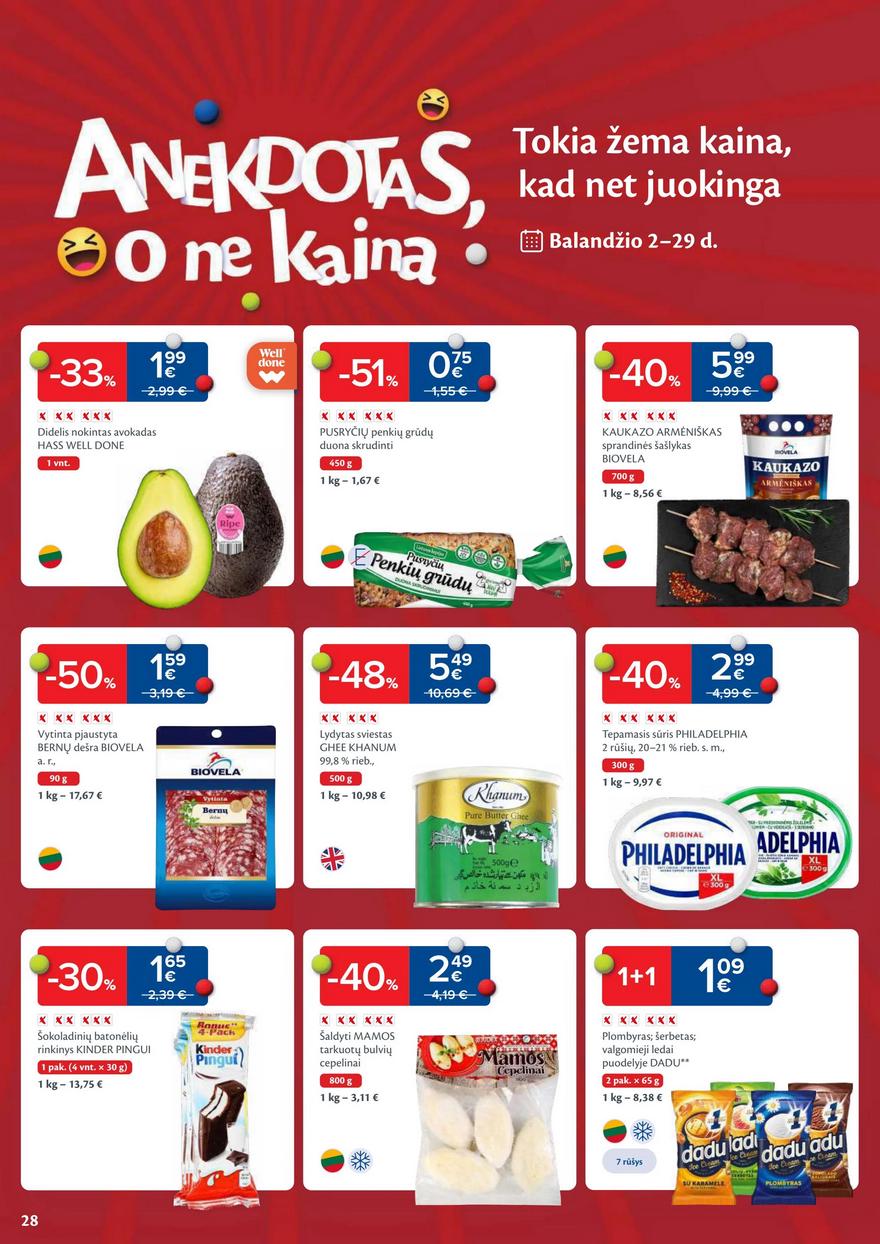 Maxima leidinys akcijos nuo 
  2024-04-23 iki 
  2024-04-29 | Leidinukas.lt puslapis 28