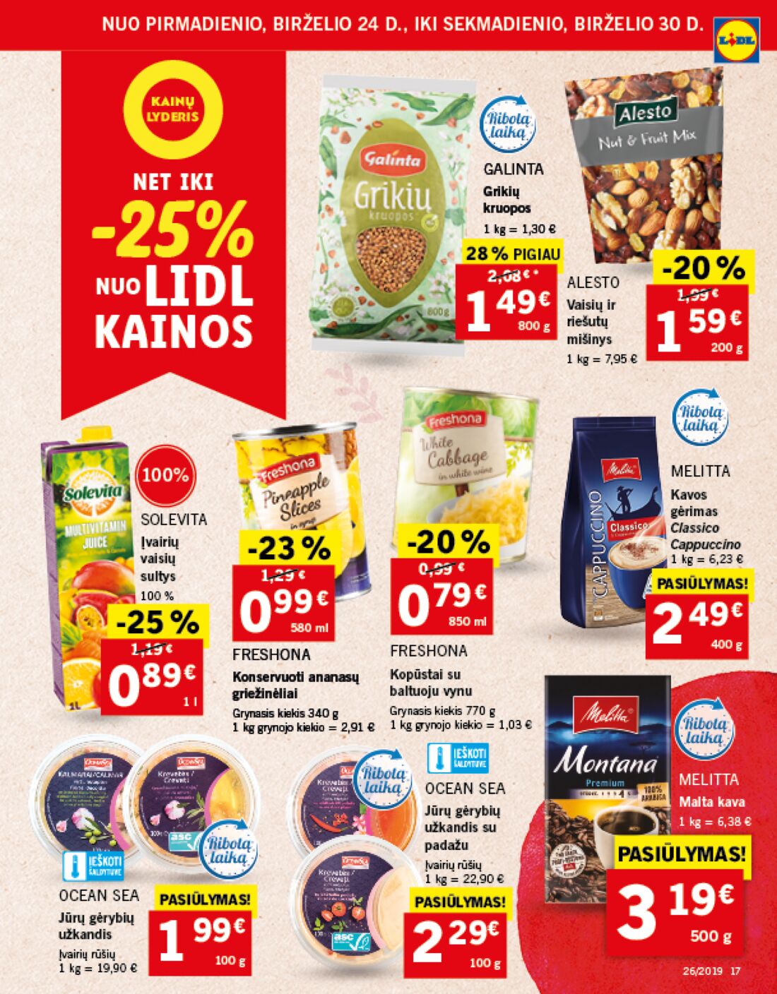 Lidl savaitinis leidinys akcijos nuo 
  2019-06-24 iki 
  2019-07-02 | Leidinukas.lt puslapis 17