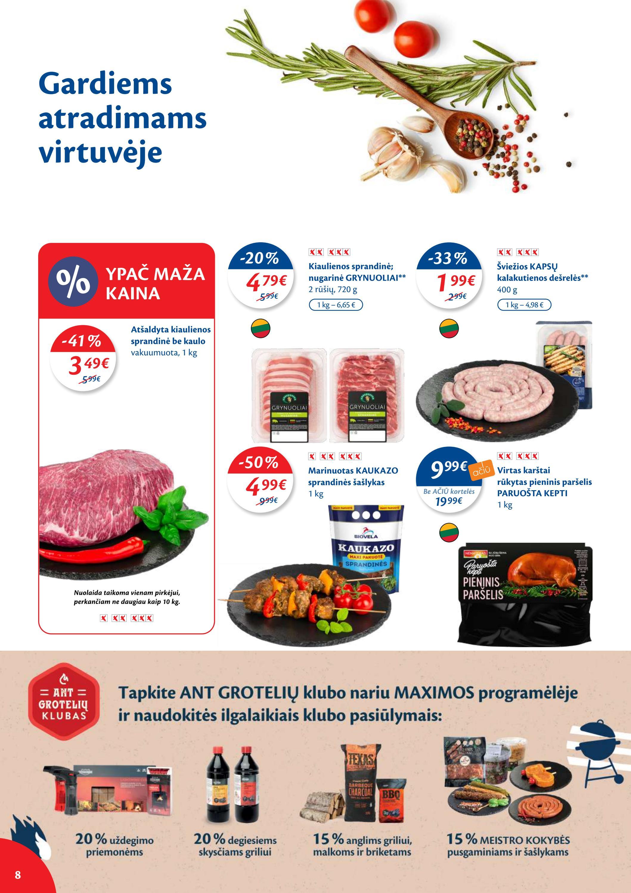 Maxima kaininis leidinys akcijos nuo 
  2022-08-09 iki 
  2022-08-15 | Leidinukas.lt puslapis 8
