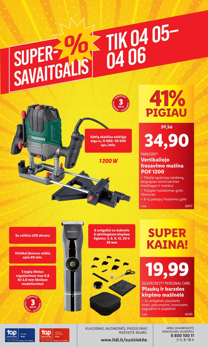 Lidl ne maisto leidinys akcijos nuo 
  2025-03-31 iki 
  2025-04-06 | Leidinukas.lt puslapis 48