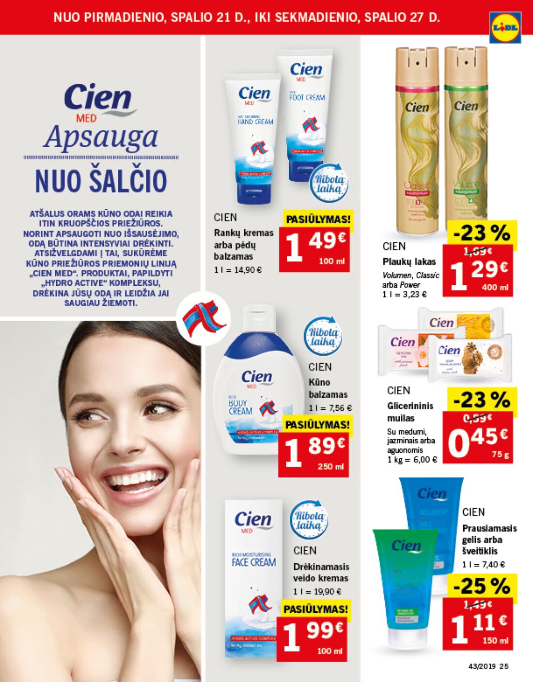 Lidl savaitinis leidinys akcijos nuo 
  2019-10-21 iki 
  2019-10-27 | Leidinukas.lt puslapis 25