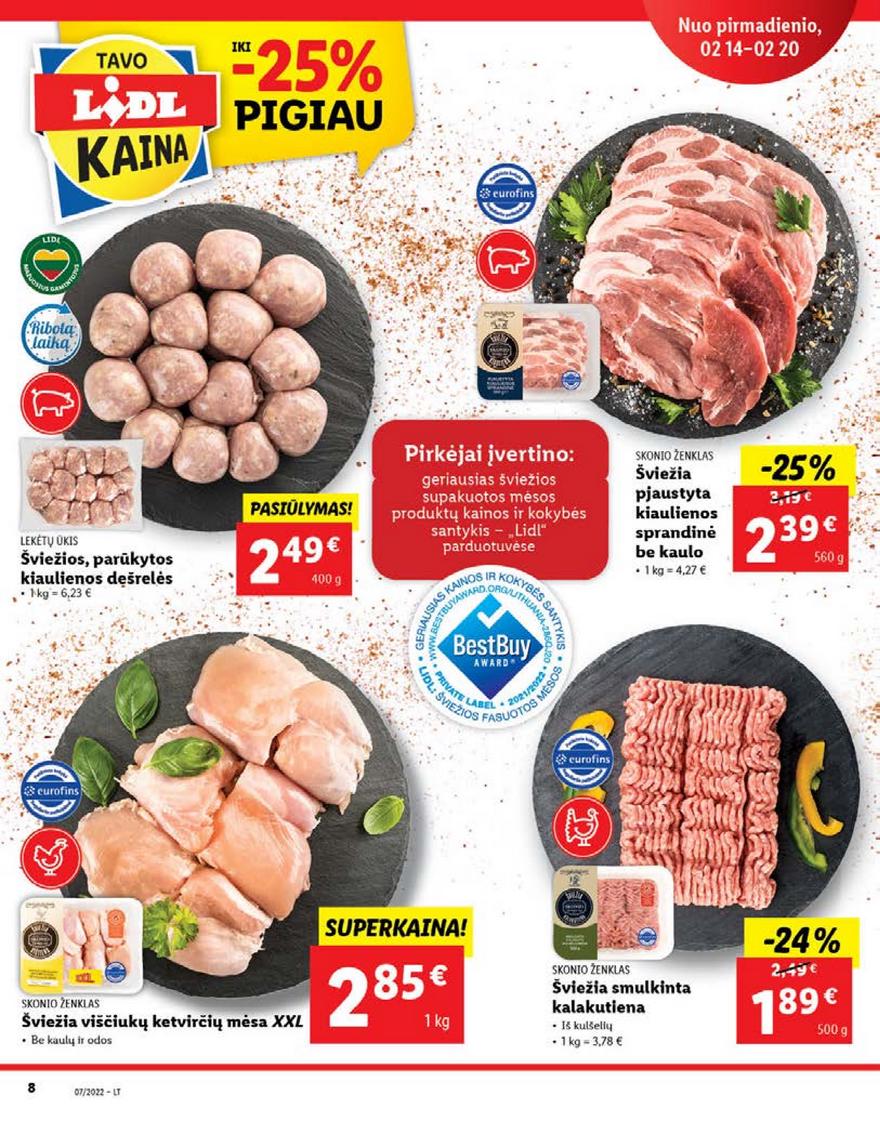 Lidl maisto prekių pasiūlymai akcijos nuo 
  2022-02-14 iki 
  2022-02-20 | Leidinukas.lt puslapis 8