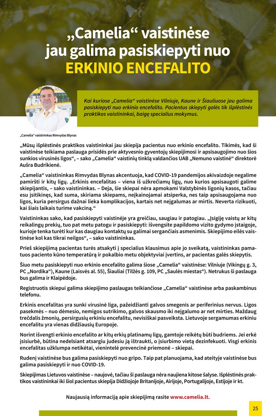 Camelia gegužės leidinys akcijos nuo 
  2021-05-01 iki 
  2021-05-31 | Leidinukas.lt puslapis 25