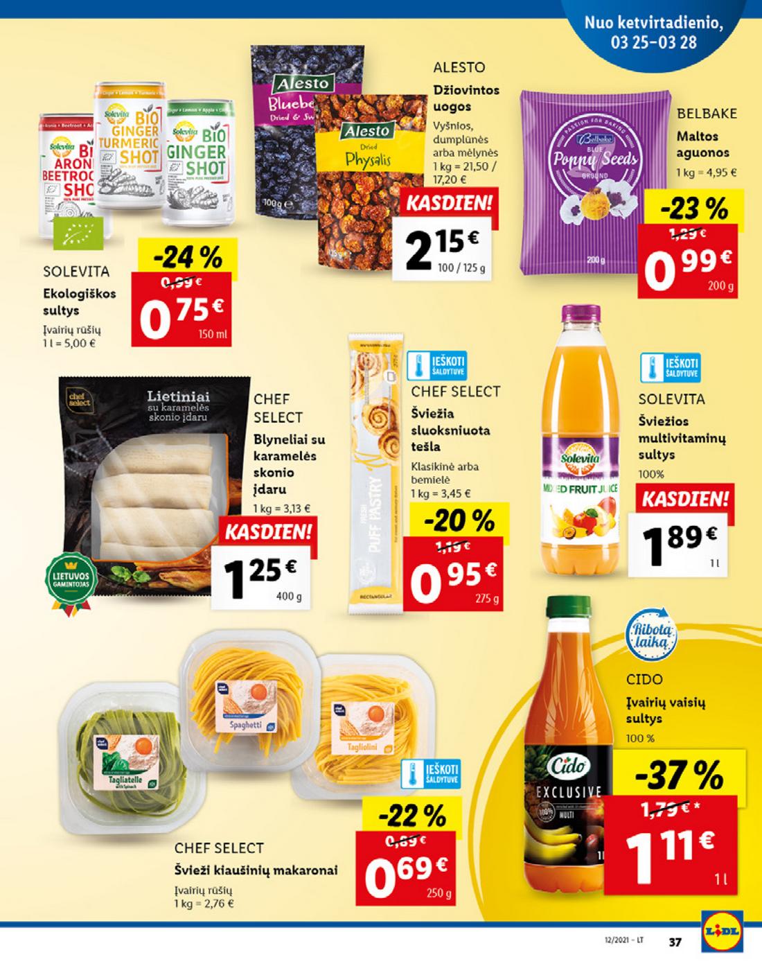 Lidl maisto prekių pasiūlymai akcijos nuo 
  2021-03-22 iki 
  2021-03-28 | Leidinukas.lt puslapis 37