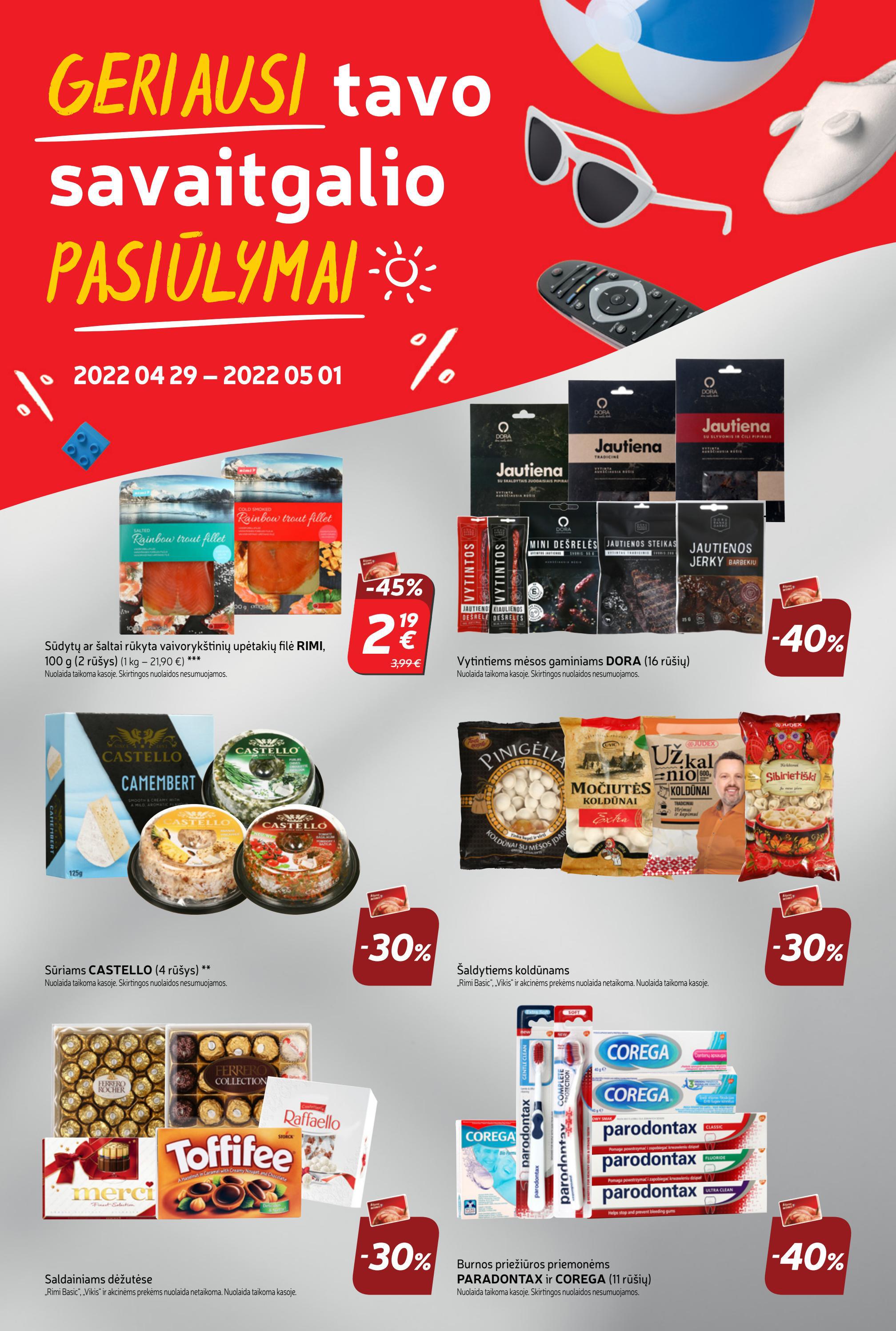 Rimi savaitinis leidinys akcijos nuo 
  2022-04-26 iki 
  2022-05-02 | Leidinukas.lt puslapis 24