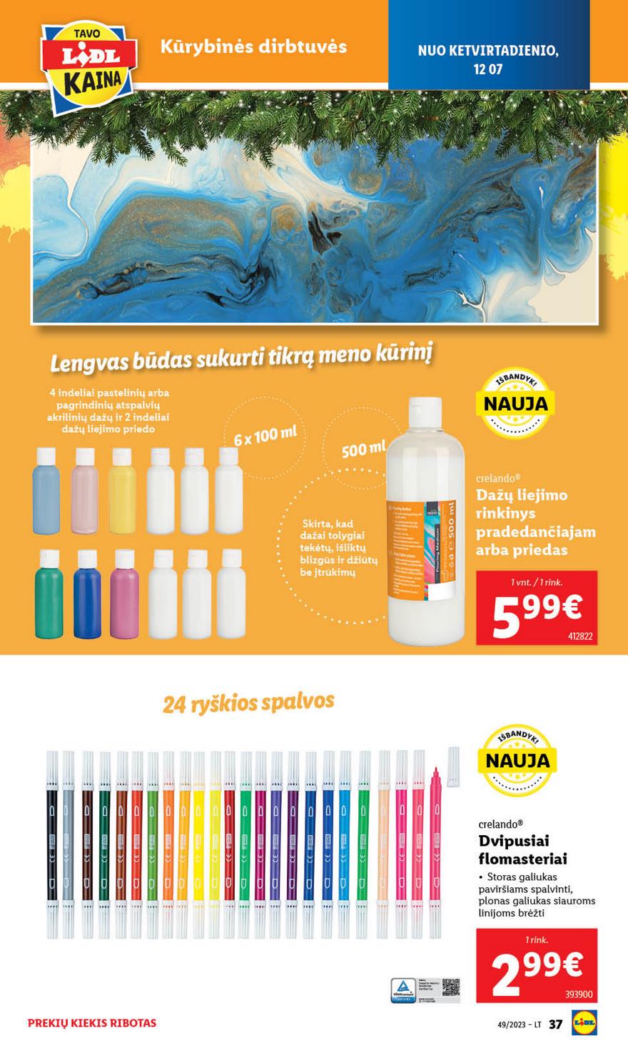 Lidl pasiūlymai akcijos nuo 
  2023-12-04 iki 
  2023-12-10 | Leidinukas.lt puslapis 39