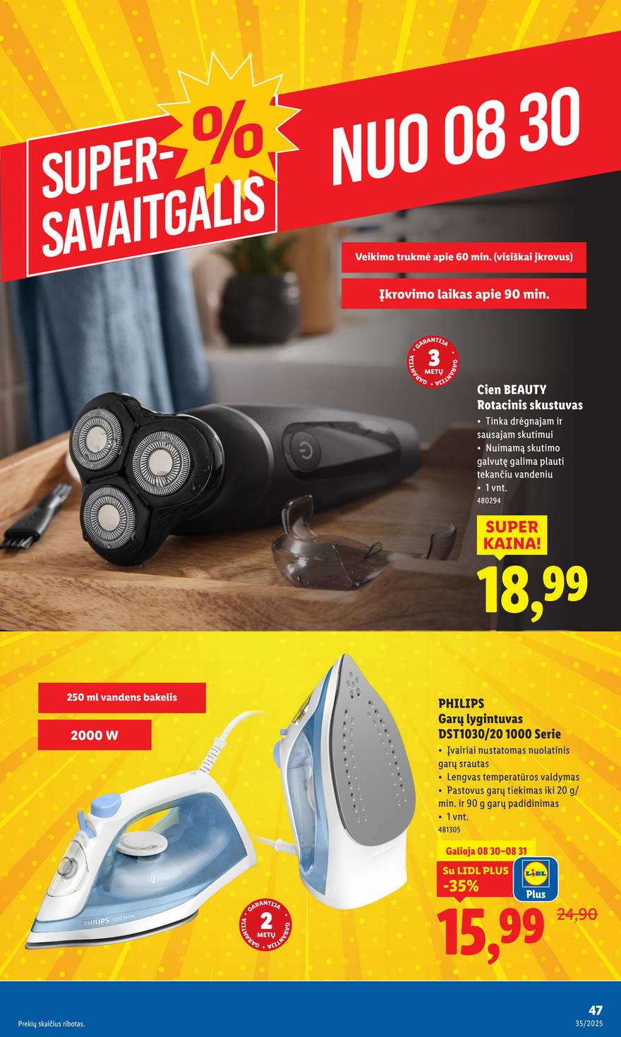Lidl ne maisto leidinys akcijos nuo 
  2025-08-25 iki 
  2025-08-31 | Leidinukas.lt puslapis 47