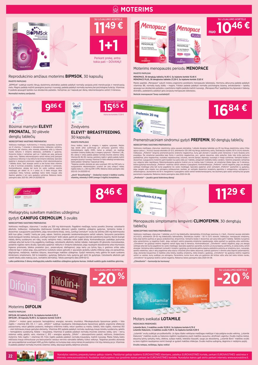 Euro vaistinė leidinys akcijos nuo 
  2022-05-03 iki 
  2022-05-31 | Leidinukas.lt puslapis 22
