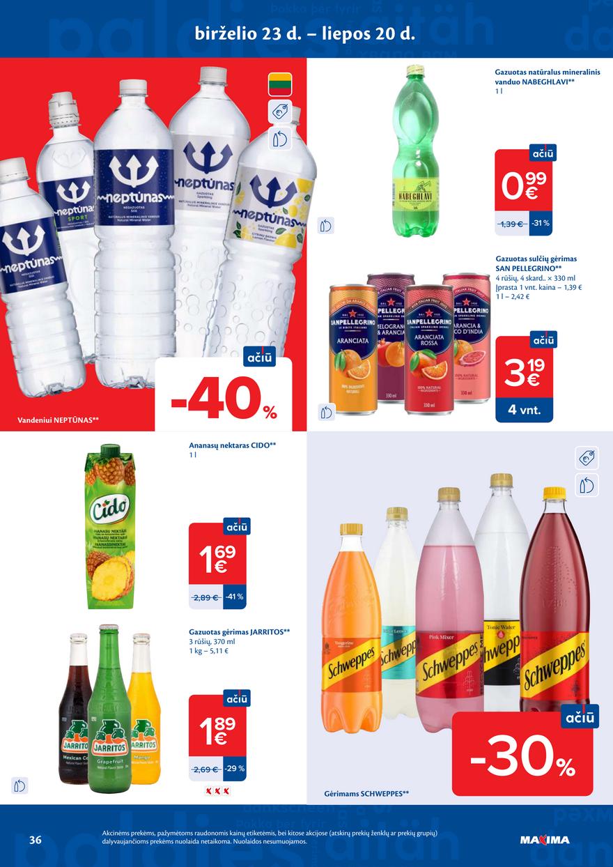 Maxima leidinukas akcijos nuo 
  2026-07-07 iki 
  2026-07-13 | Leidinukas.lt puslapis 36