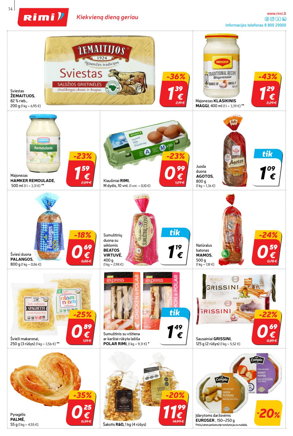 Rimi savaitinis leidinys akcijos nuo 
  2019-10-01 iki 
  2019-10-07 | Leidinukas.lt puslapis 14
