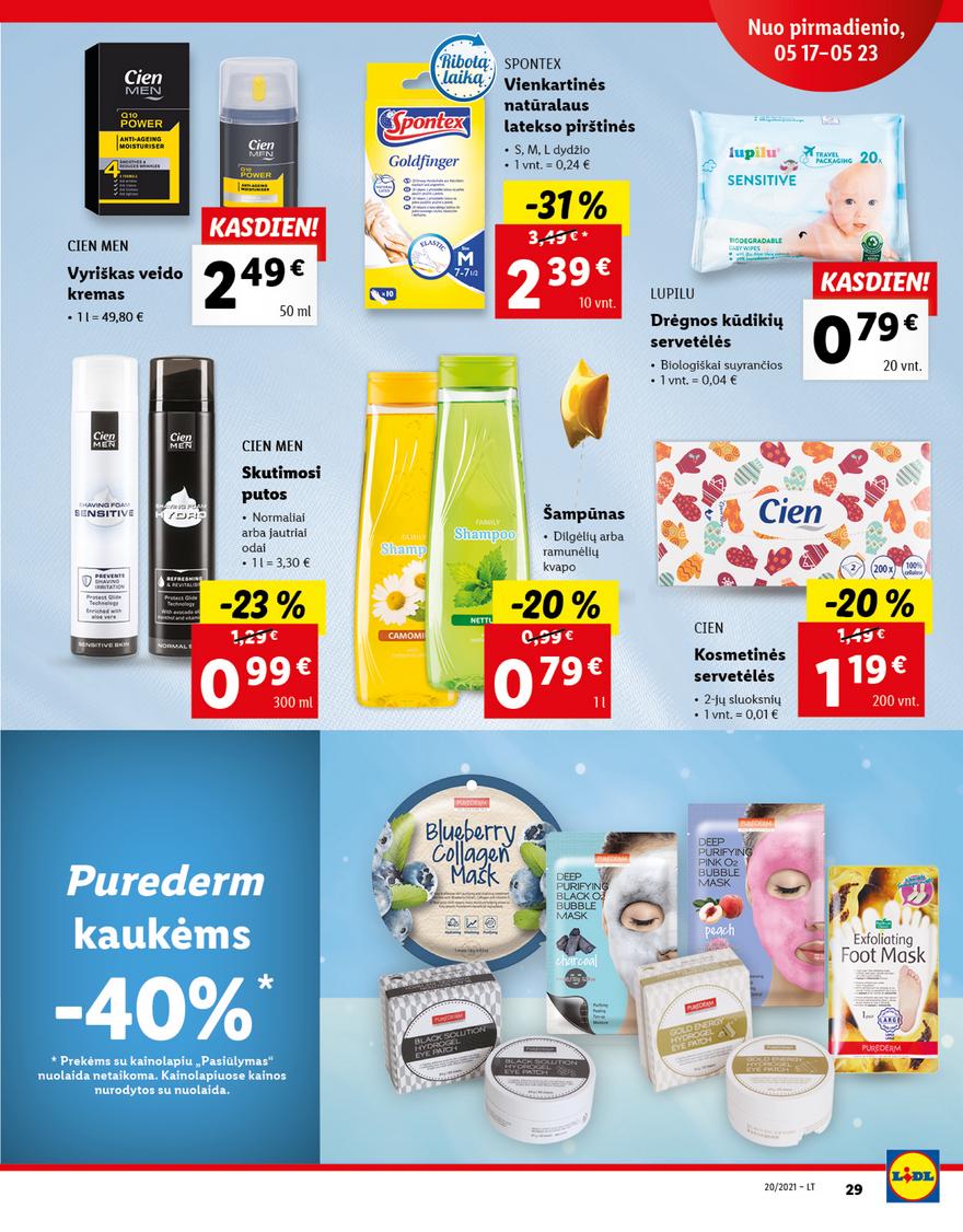 Lidl maisto prekių pasiūlymai akcijos nuo 
  2021-05-17 iki 
  2021-05-23 | Leidinukas.lt puslapis 29