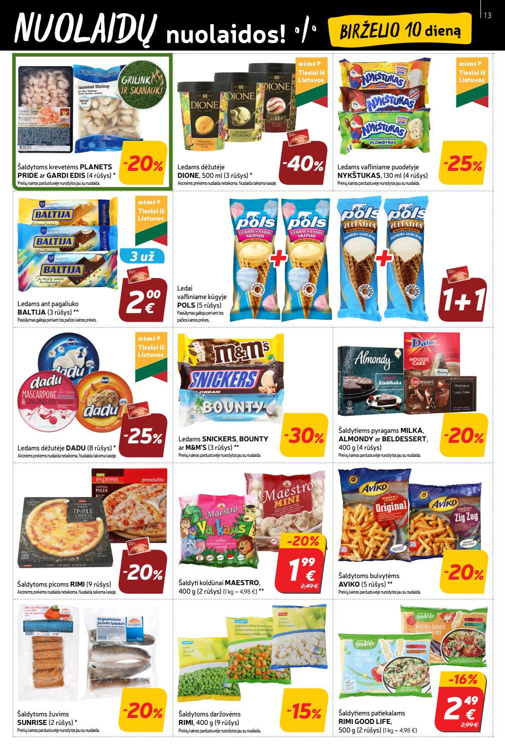 Rimi savaitinis leidinys akcijos nuo
2021-06-08 iki
2021-06-14 | Leidinukas.lt puslapis 13