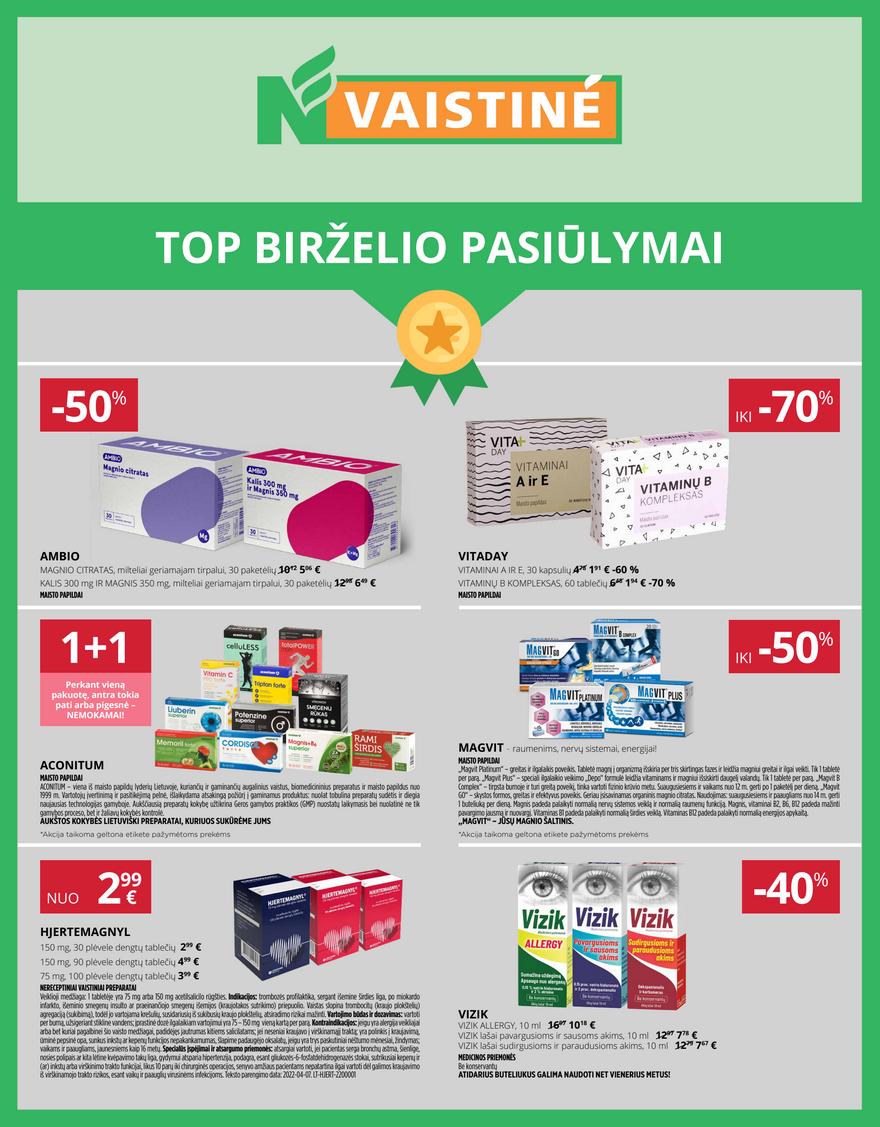 Norfos vaistinės leidinys akcijos nuo 
  2025-06-01 iki 
  2025-06-30 | Leidinukas.lt puslapis 1