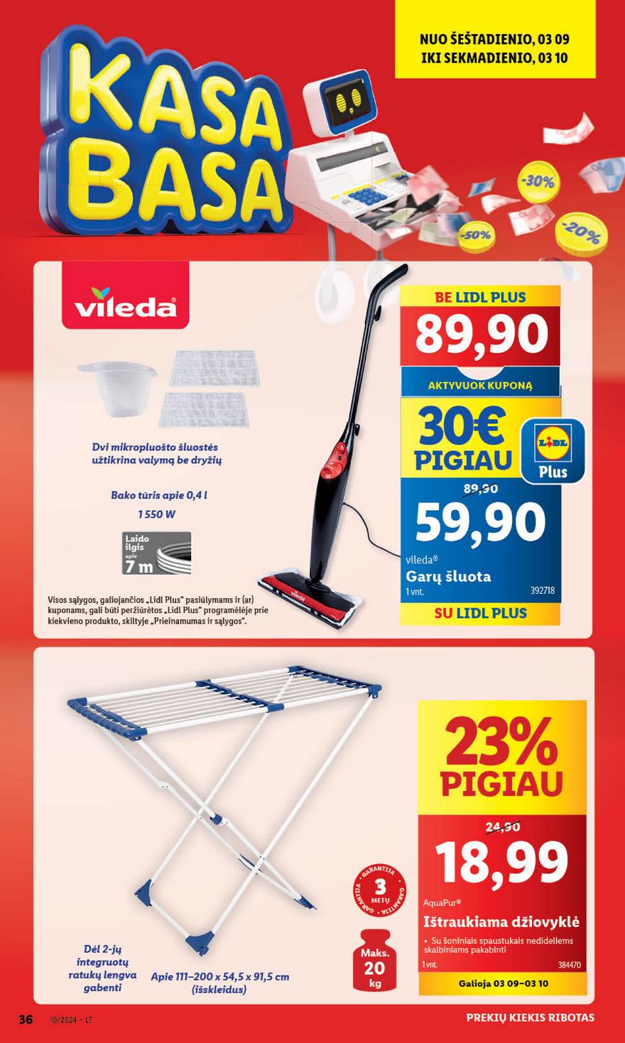 Ldil ne maisto prekių pasiūlymai akcijos nuo 
  2024-03-04 iki 
  2024-03-10 | Leidinukas.lt puslapis 36
