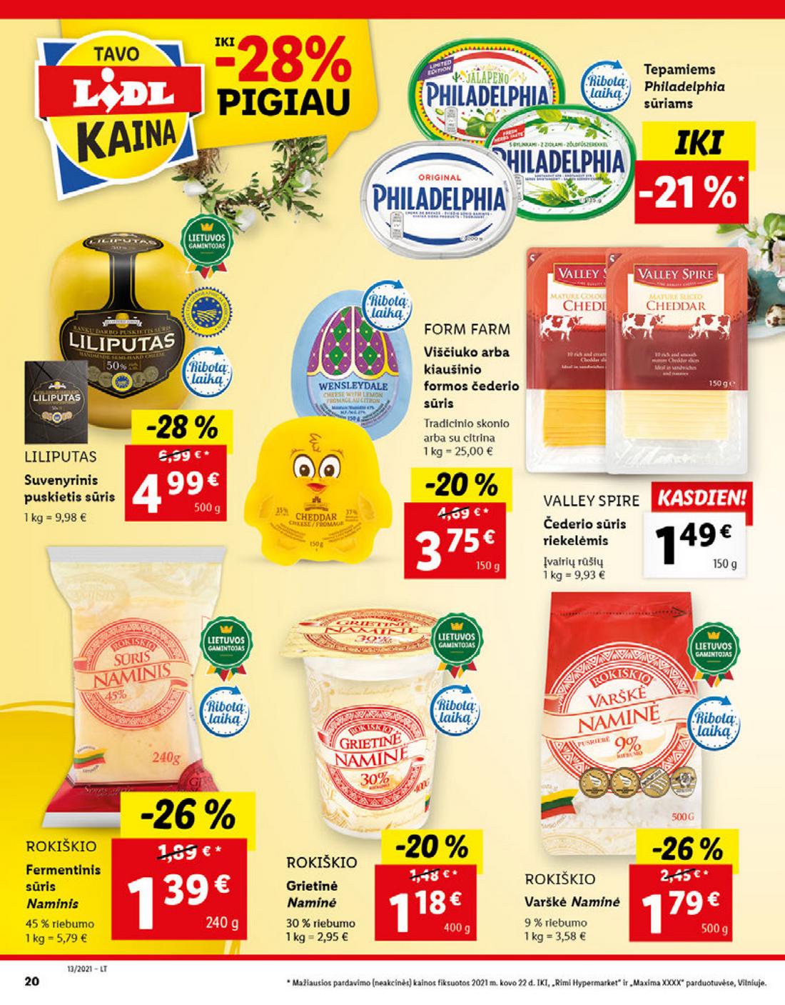 Lidl maisto prekių pasiūlymai akcijos nuo 
  2021-03-29 iki 
  2021-04-03 | Leidinukas.lt puslapis 20