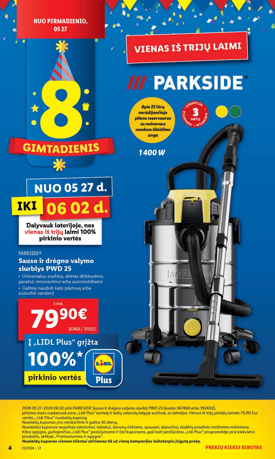 Lidl ne maisto leidinys akcijos nuo 
  2024-05-27 iki 
  2024-06-02 | Leidinukas.lt puslapis 4