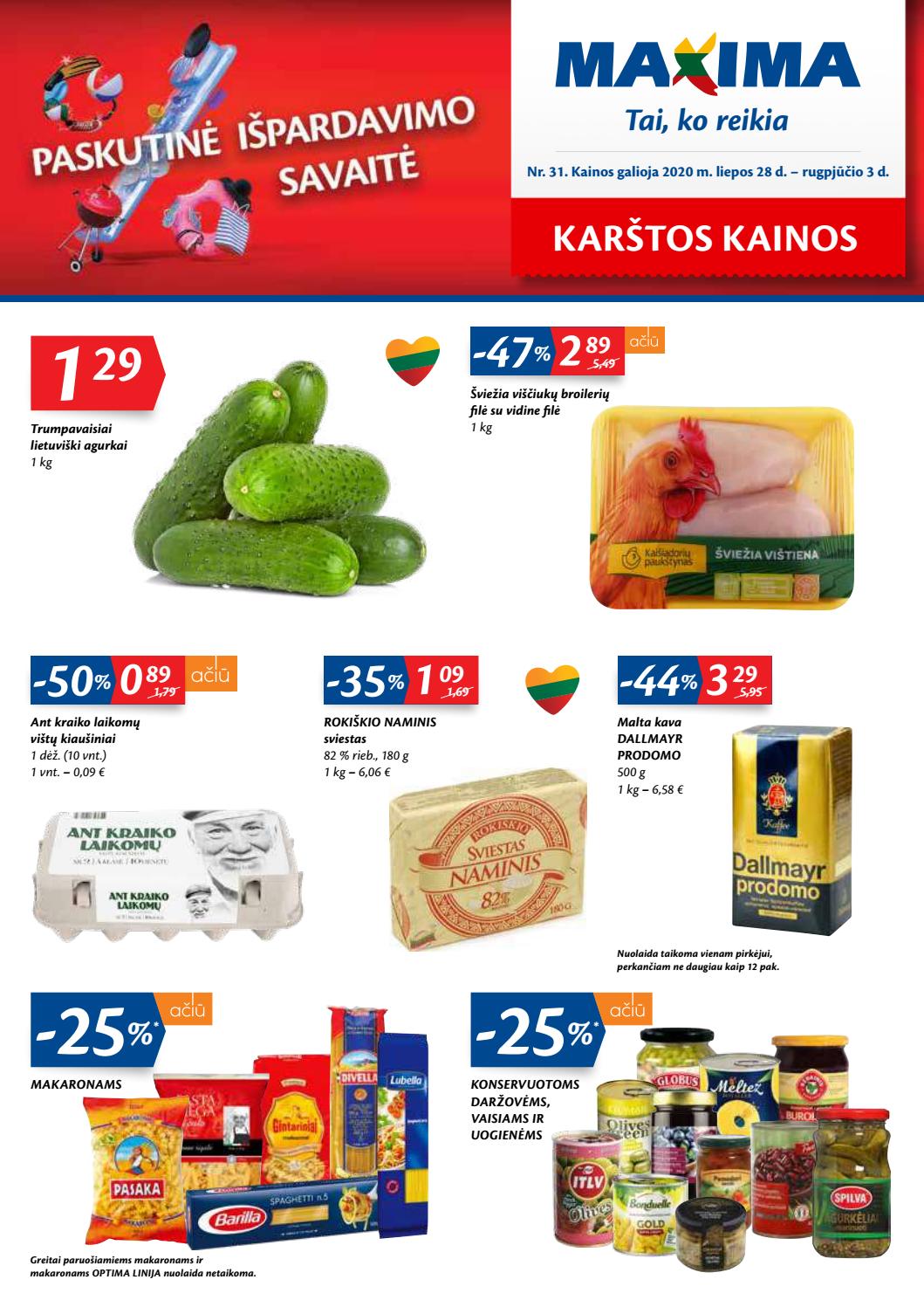 Maxima kaininis leidinys akcijos nuo 
  2020-07-28 iki 
  2020-08-03 | Leidinukas.lt puslapis 1