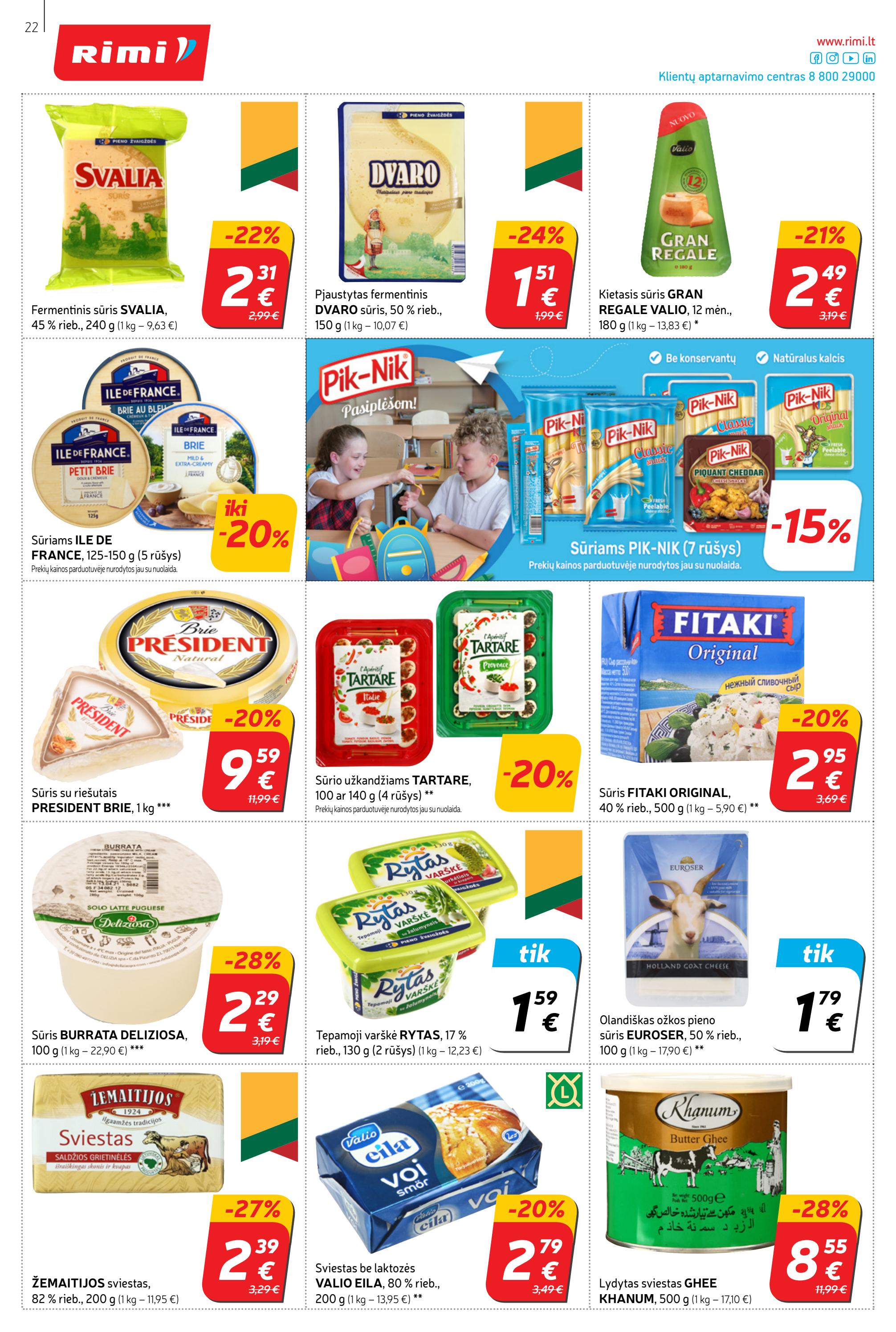Rimi savaitinis leidinys akcijos nuo 
  2022-08-30 iki 
  2022-09-05 | Leidinukas.lt puslapis 22