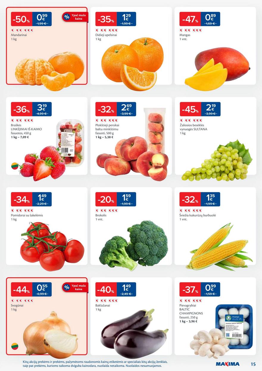 Maxima leidinukas akcijos nuo 
  2025-08-19 iki 
  2025-08-25 | Leidinukas.lt puslapis 15