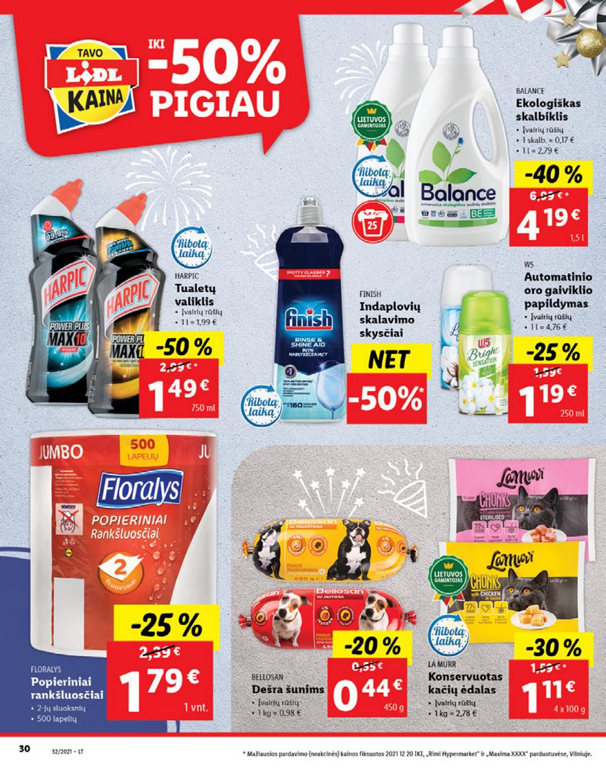 Lidl maisto prekių pasiūlymai akcijos nuo 
  2021-12-27 iki 
  2022-01-02 | Leidinukas.lt puslapis 30