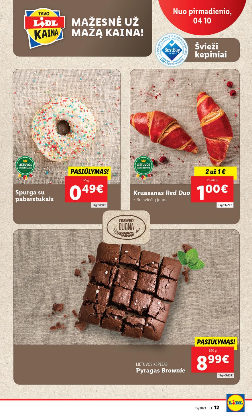 Lidl pasiūlymai akcijos nuo 
  2023-04-10 iki 
  2023-04-16 | Leidinukas.lt puslapis 12