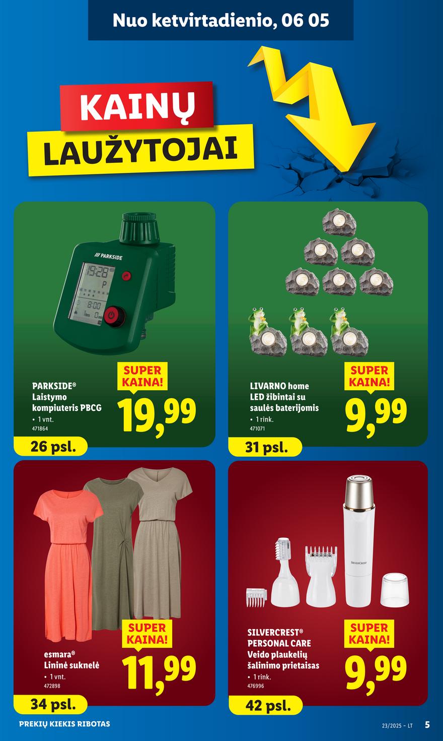 Lidl ne maisto leidinys akcijos nuo 
  2025-06-02 iki 
  2025-06-08 | Leidinukas.lt puslapis 5