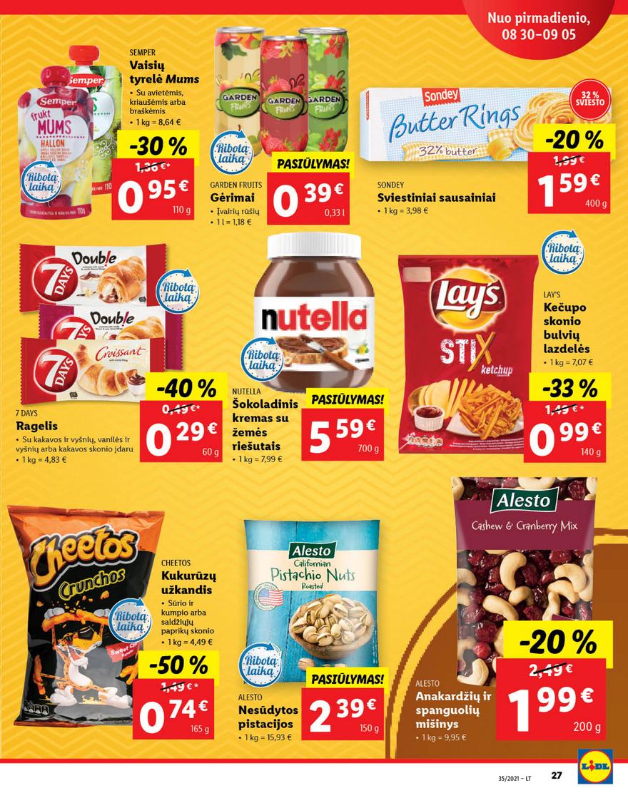 Lidl maisto prekių pasiūlymai akcijos nuo 
  2021-08-30 iki 
  2021-09-05 | Leidinukas.lt puslapis 27