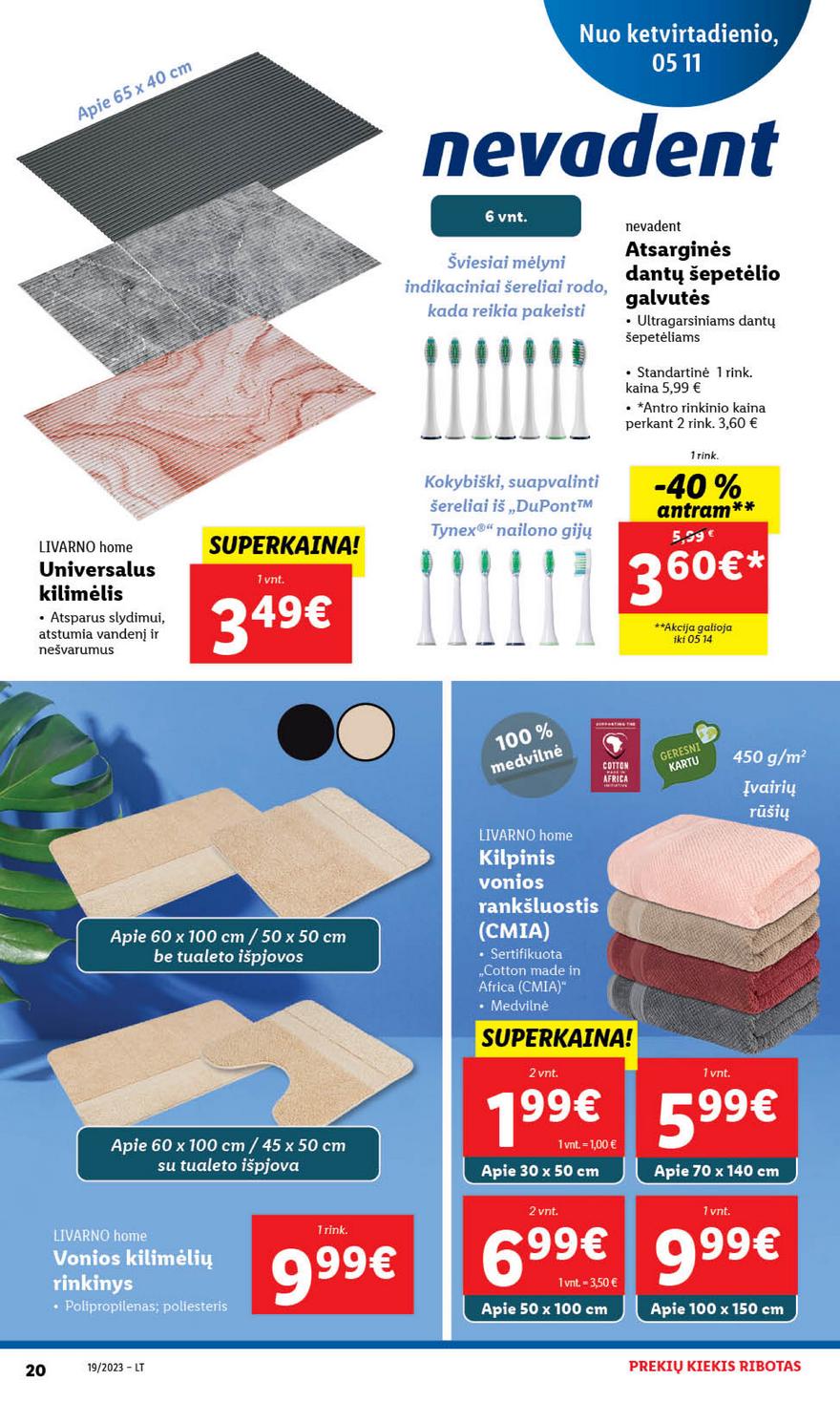 Ldil ne maisto prekių pasiūlymai akcijos nuo 
  2023-05-08 iki 
  2023-05-14 | Leidinukas.lt puslapis 20